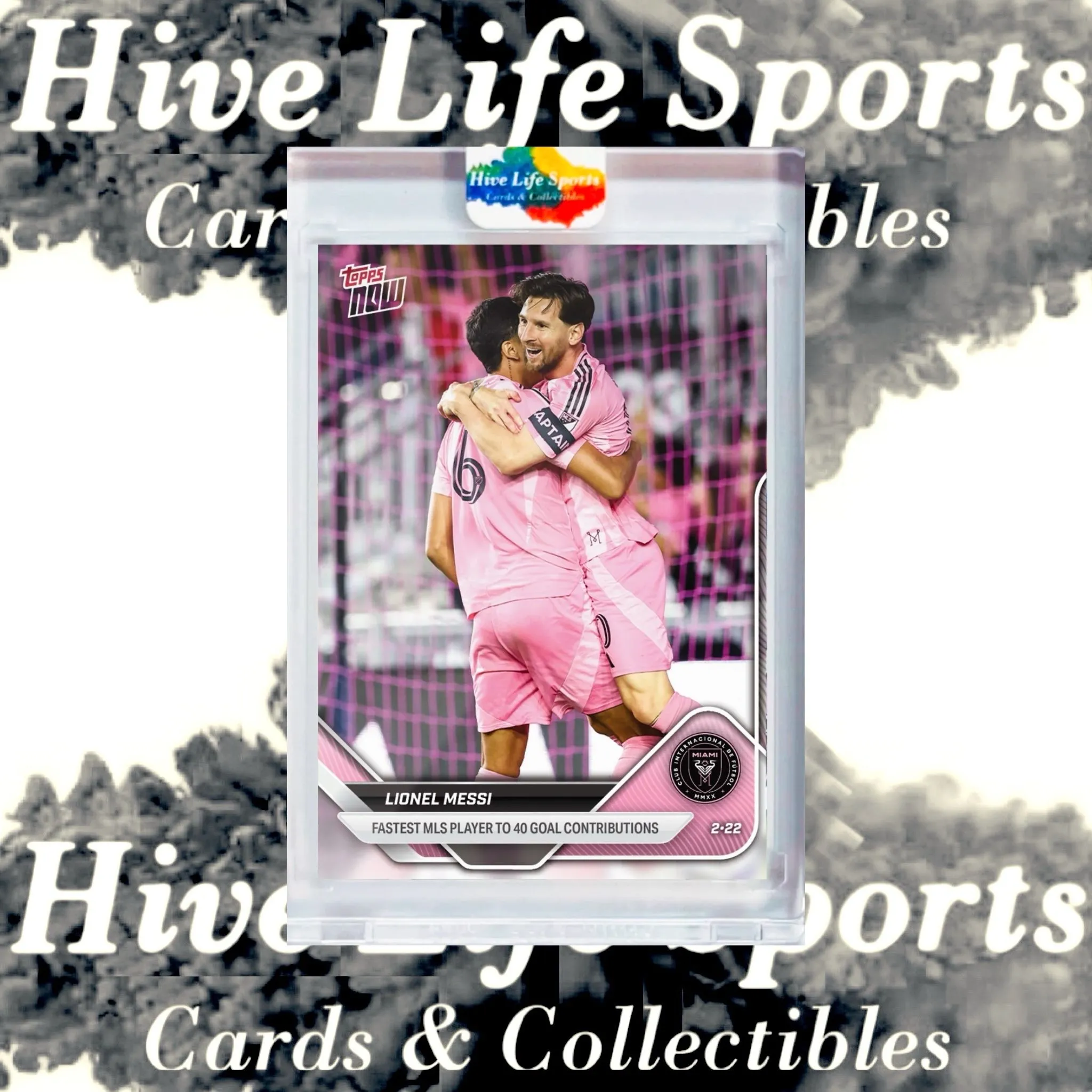 Product image for Lionel Messi 2025 Topps Now MLS #1 Inter Miami w/ HLS One Touch