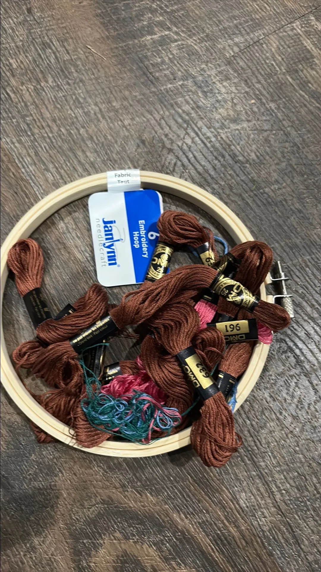 Product image for Hoop and embroidery thread