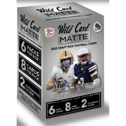 Product image for 2022 Wild Card Matte Draft Pick Football Trading Card Mega Hobby Box