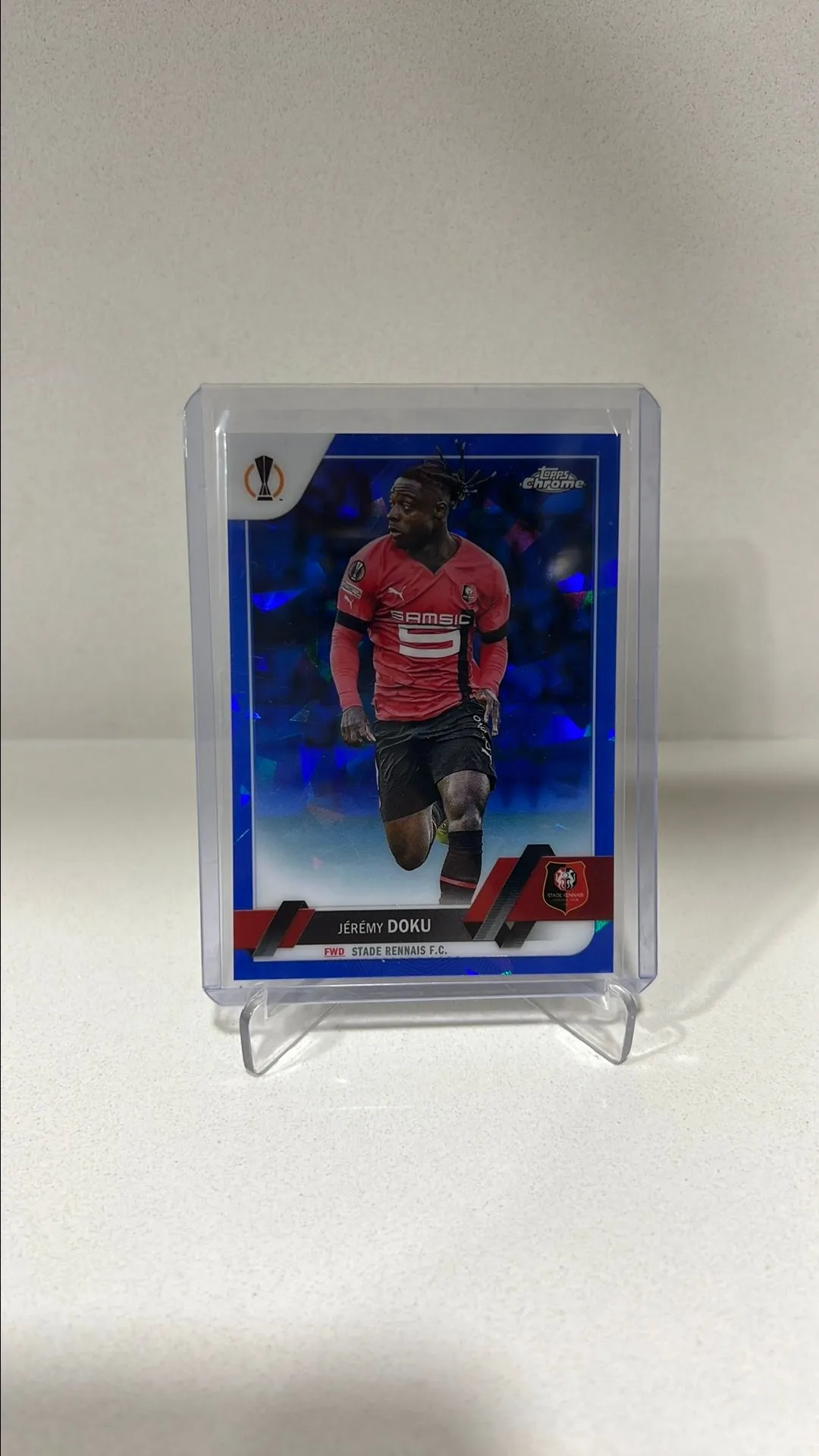 Product image for Jeremy Doku Stade Rennais FC Blue Sapphire #198 UEFA Club Competitions 2022-23
