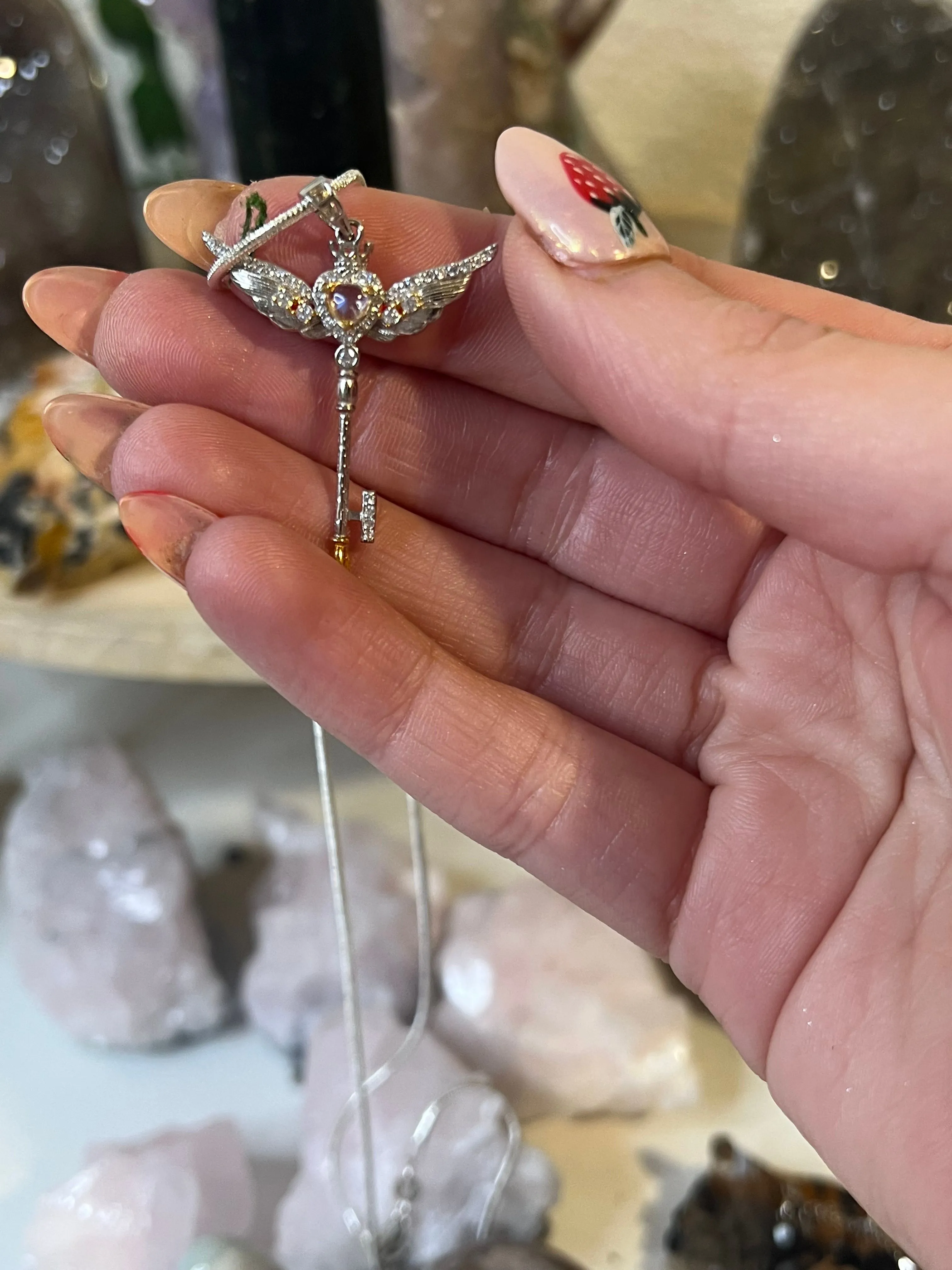 Product image for Moonstone Key Necklace