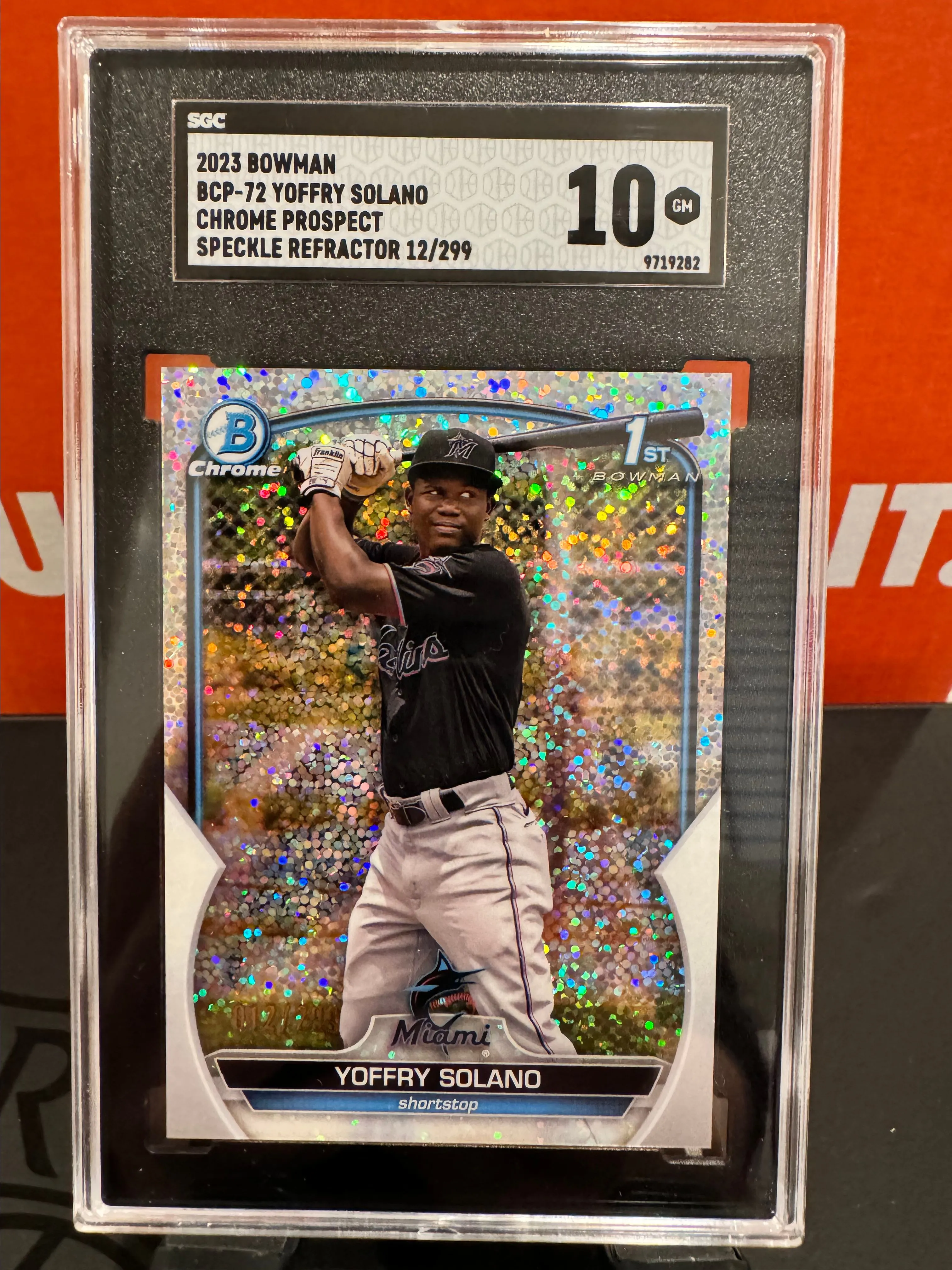 Yoffry Solano Bowman Chrome Prospect Speckle Refractor /299 · Whatnot:  Shop, Sell, Connect