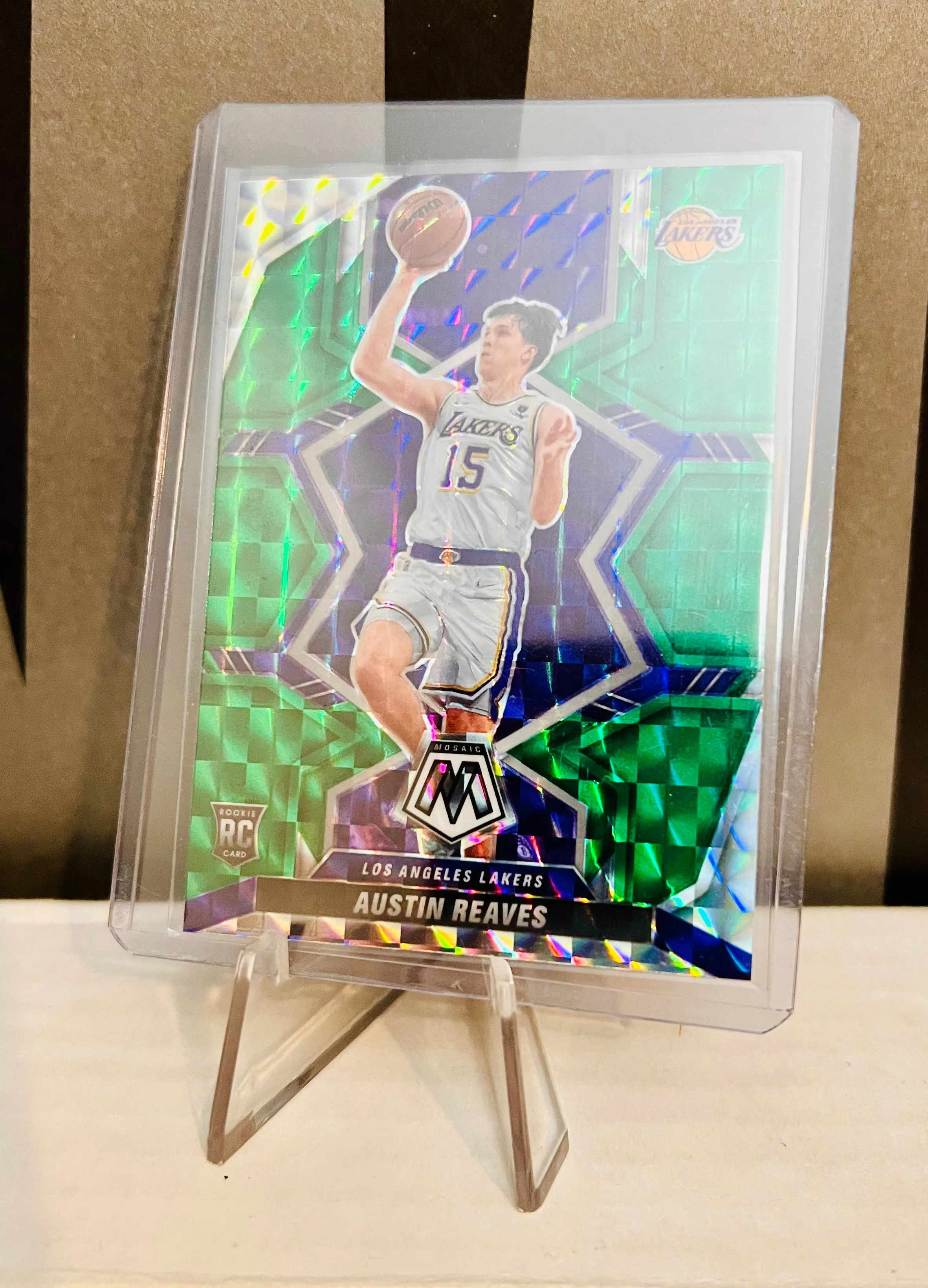 Product image for 21-22 Mosaic - Austin Reaves Green Mosaic RC