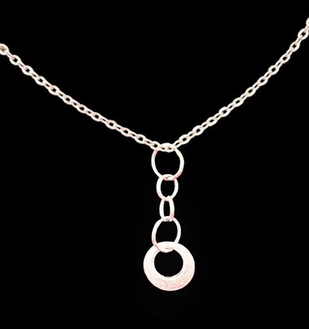 Product image for Chain Style Silver Dangle Necklace