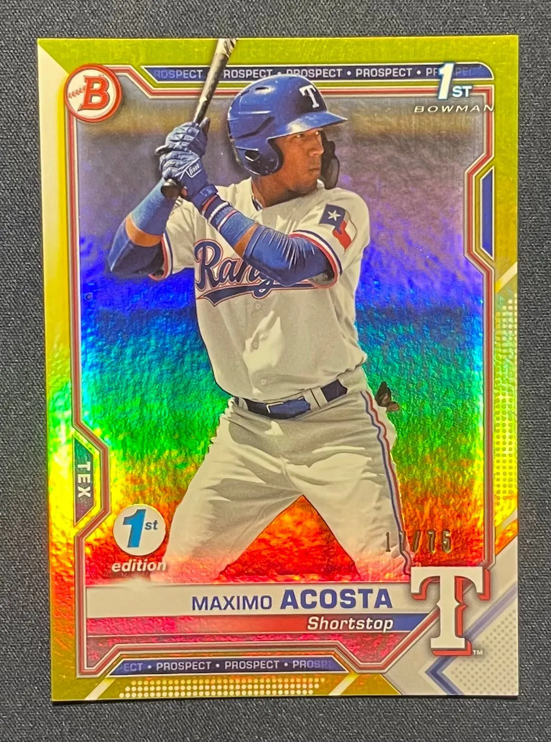 Product image for 2021 Maximo Acosta Bowman 1st /75 1st Edition Gold