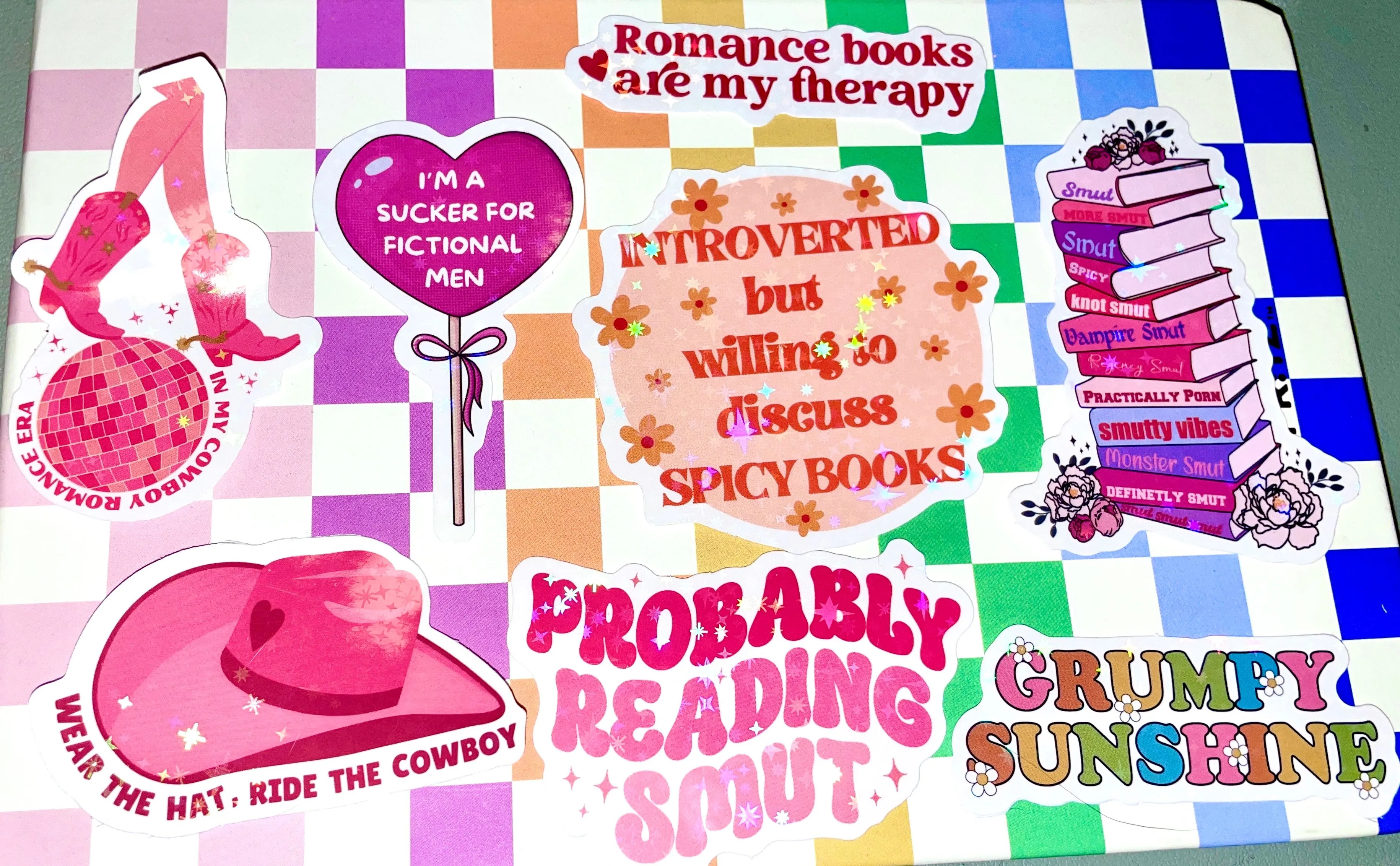 Product image for 3 FOR $1 - ROMANCE BOOKS GIRLIES STICKERS