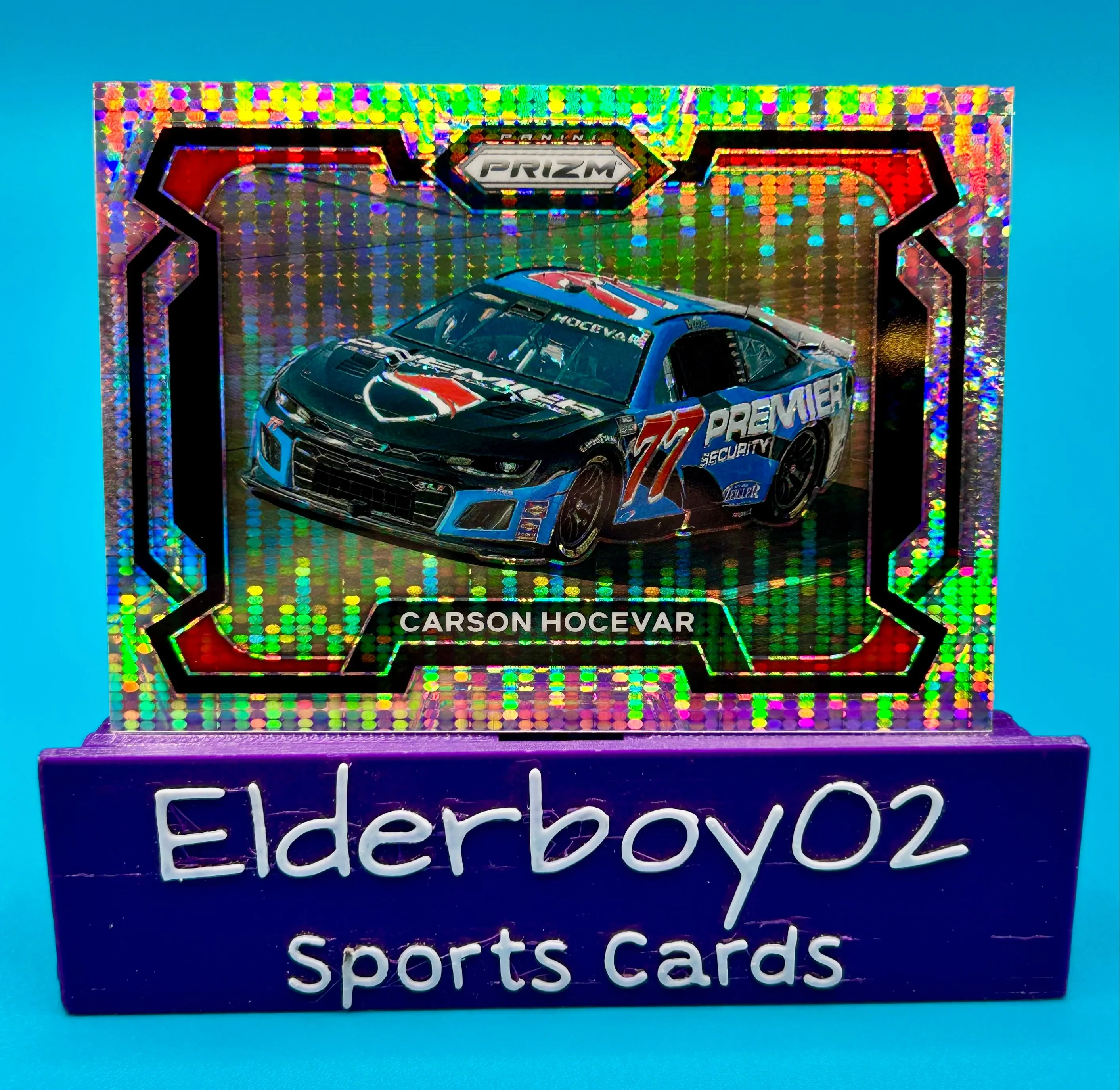 Product image for Carson Hocevar 299/399 Car Pulsar Prizm 2024 Panini Prizm Racing Nascar