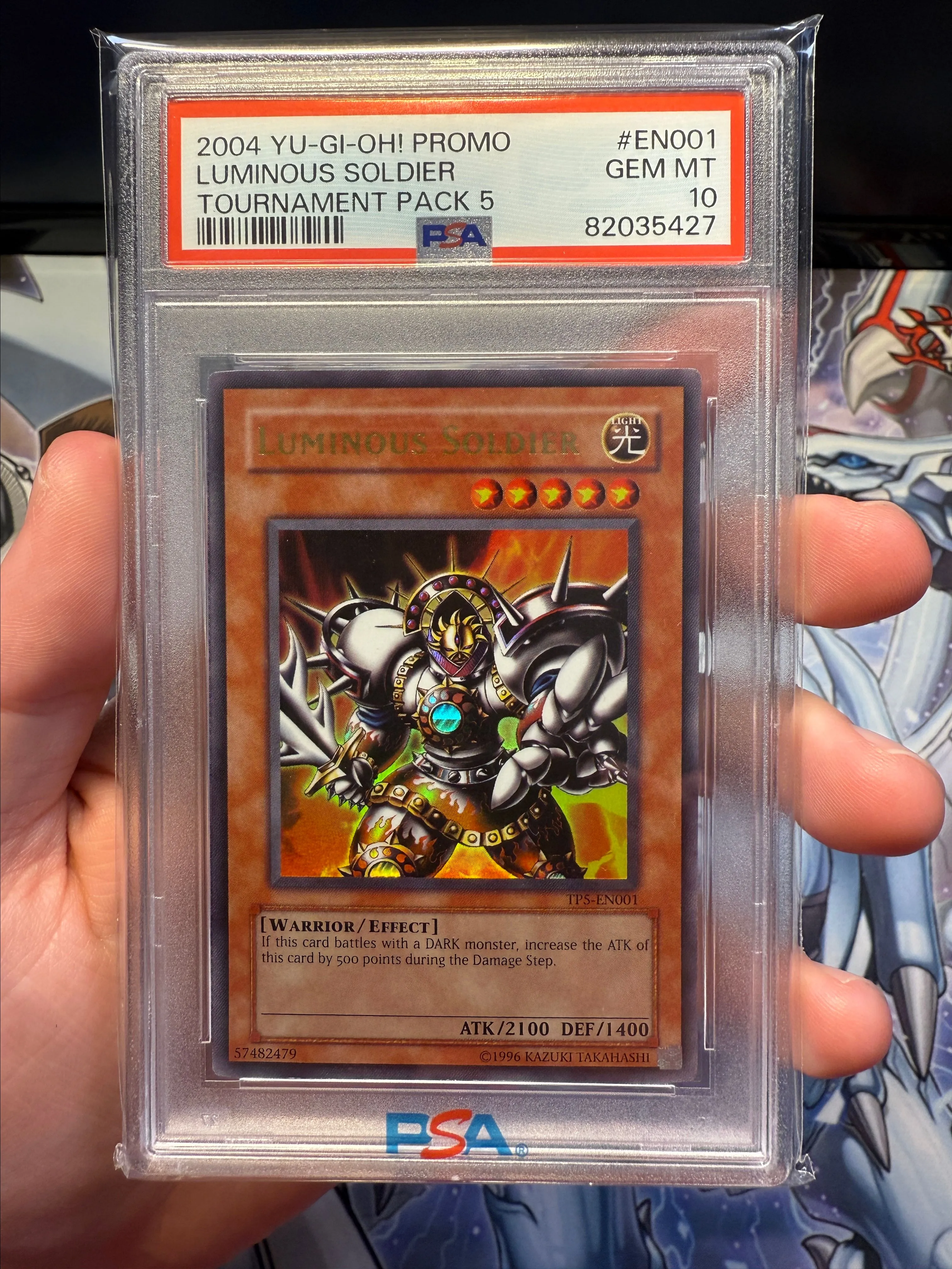 Product image for 2004 Yu-Gi-Oh! Promo Tp5-Tournament Pack 5 Luminous Soldier Tournament Pack 5 PSA GEM MT 10