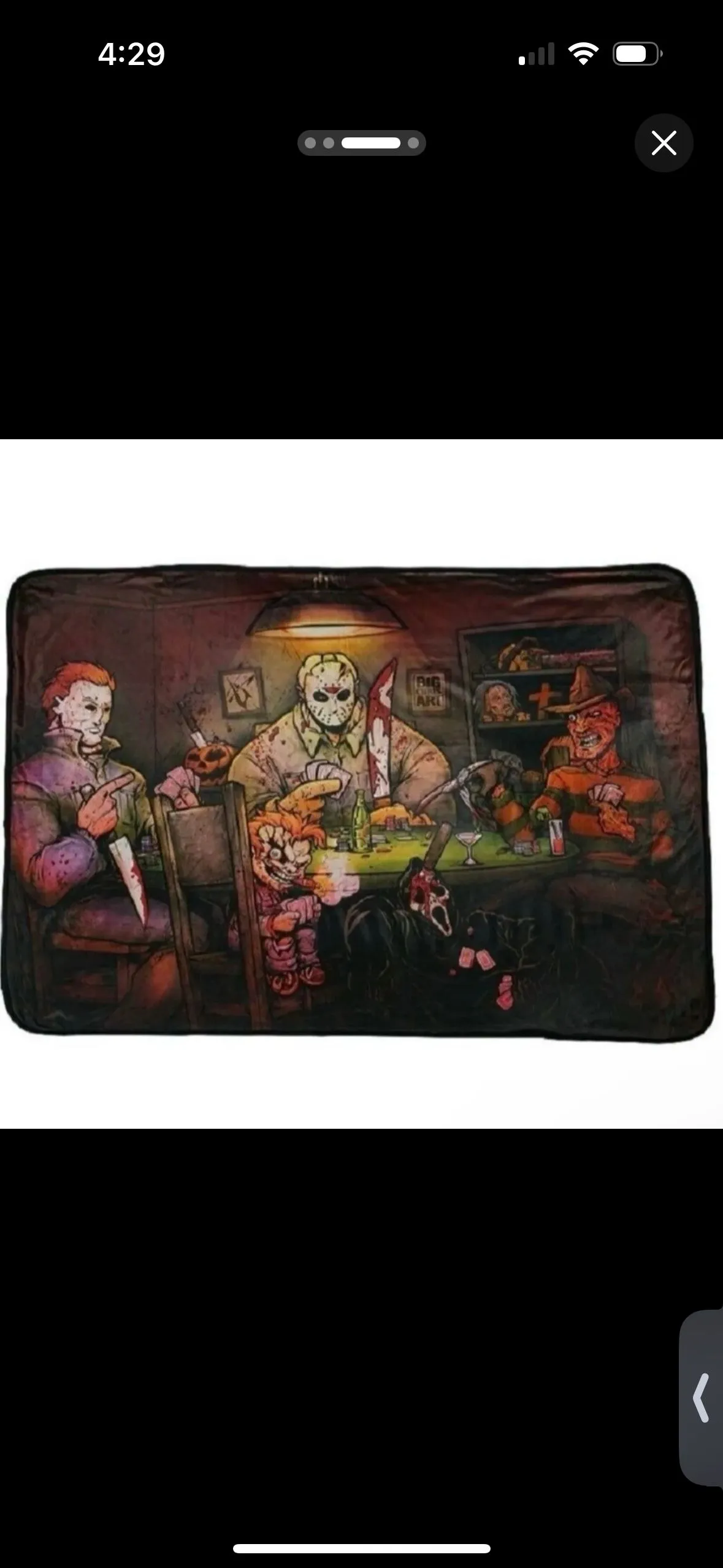 Product image for Horror Icon Poker Blanket