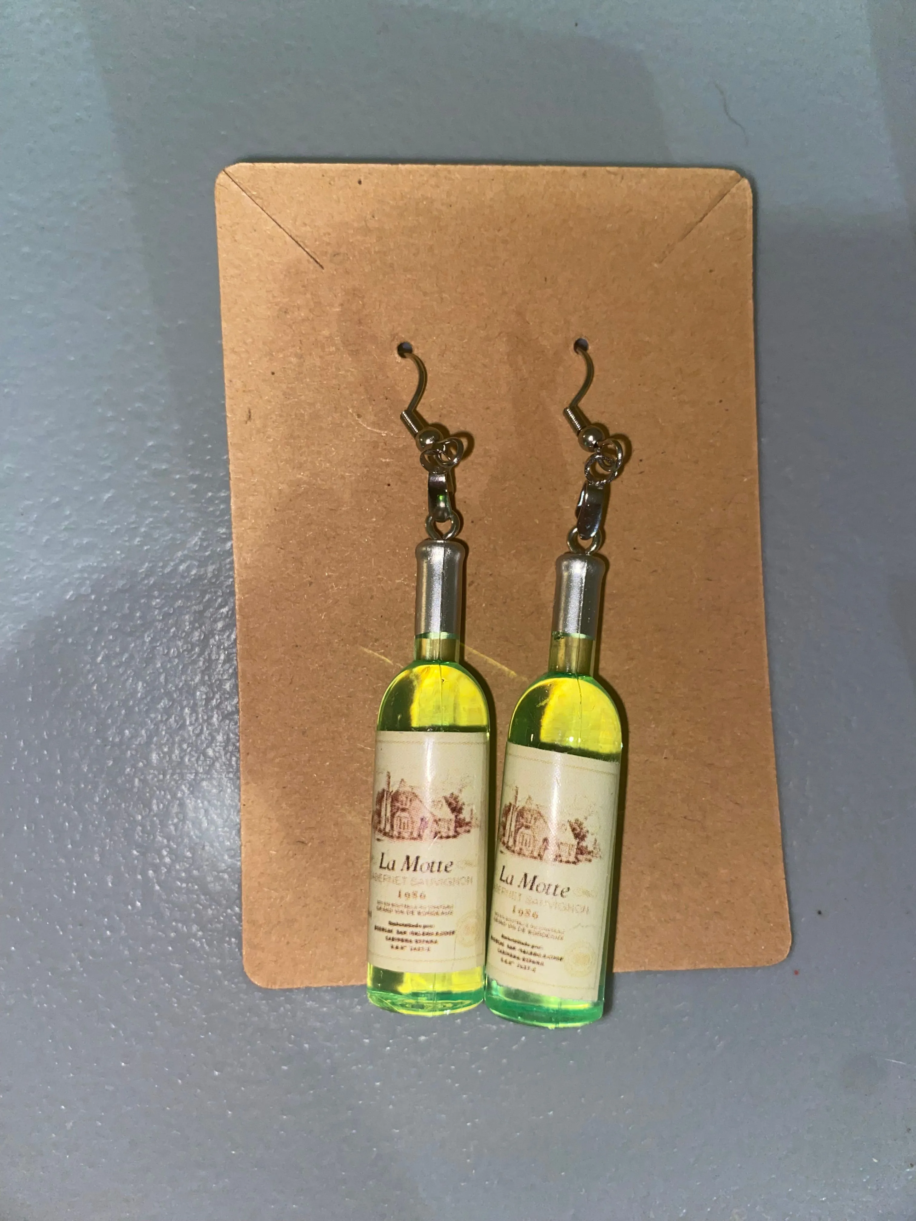Product image for Green Wine Bottle Earrings Glow