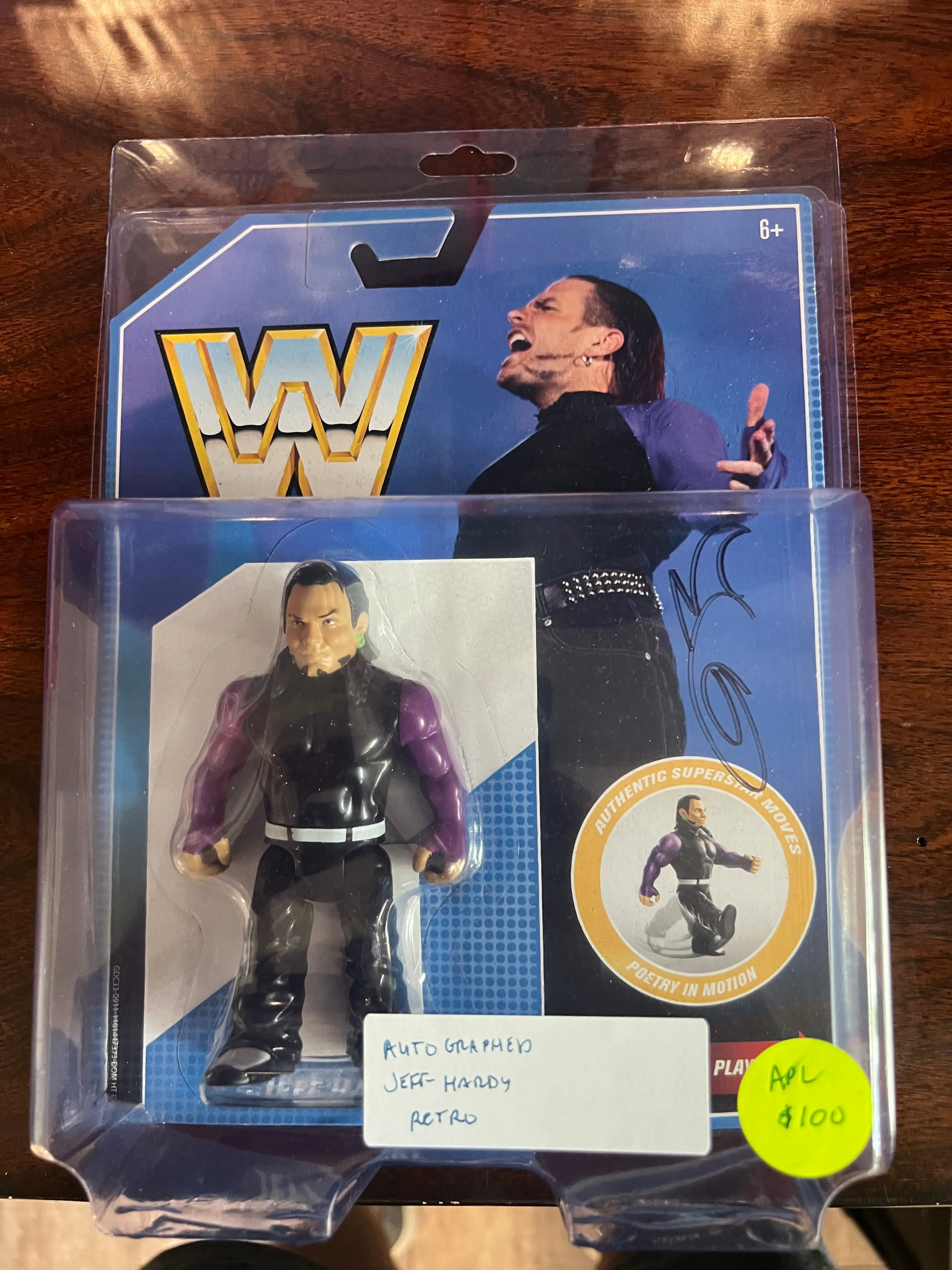 Product image for Jeff Hardy signed retro