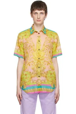 Product image for Versace Multicolor Barocco Shirt sz 38