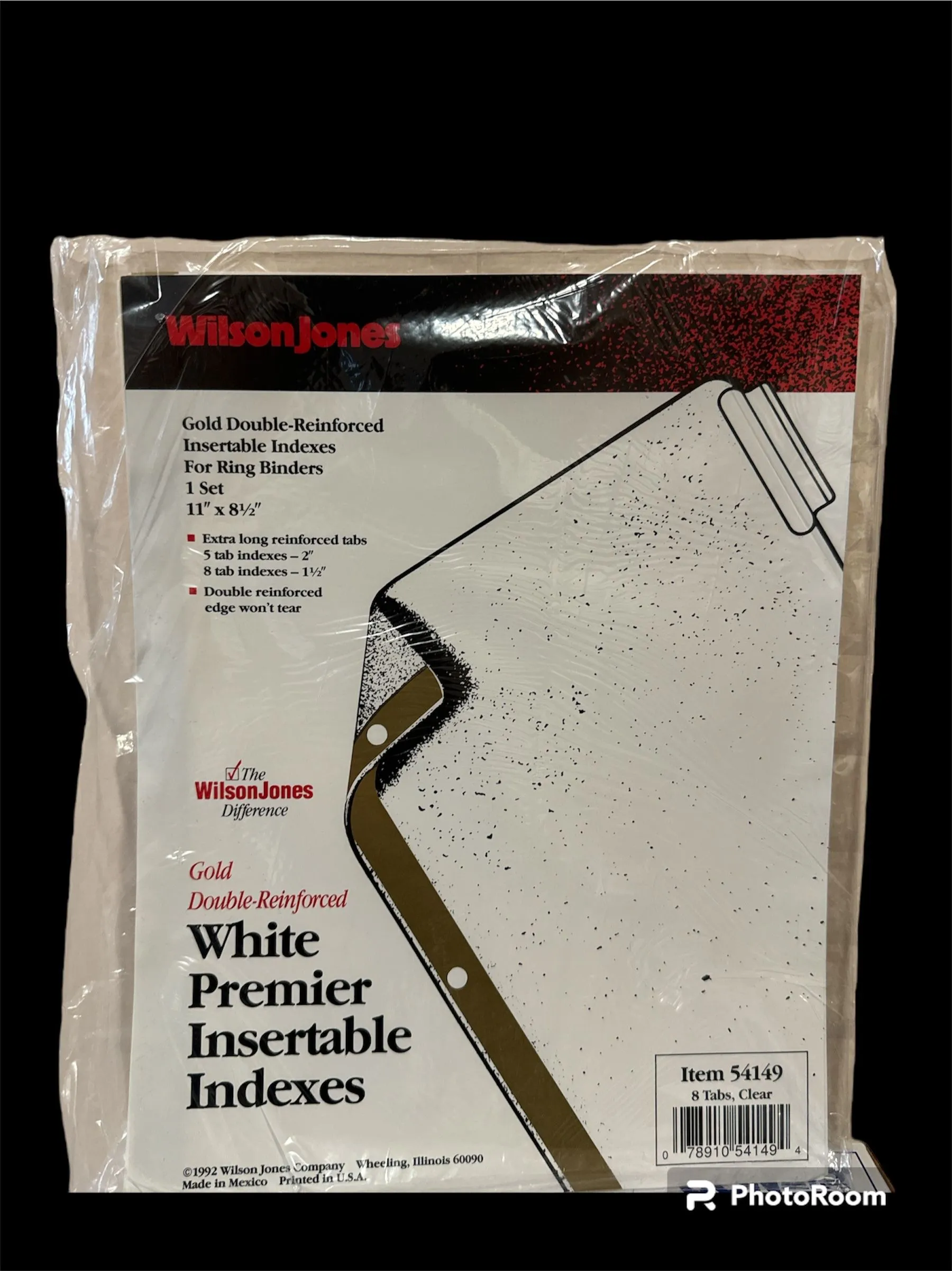 Product image for NEW- Wilson Jones White Premier Insertable Indexes