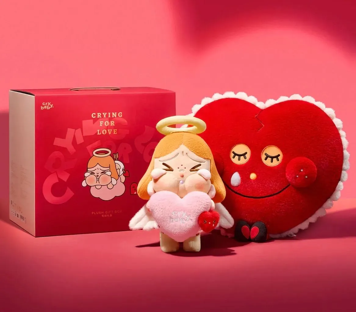Product image for Popmart cry baby box set plush .