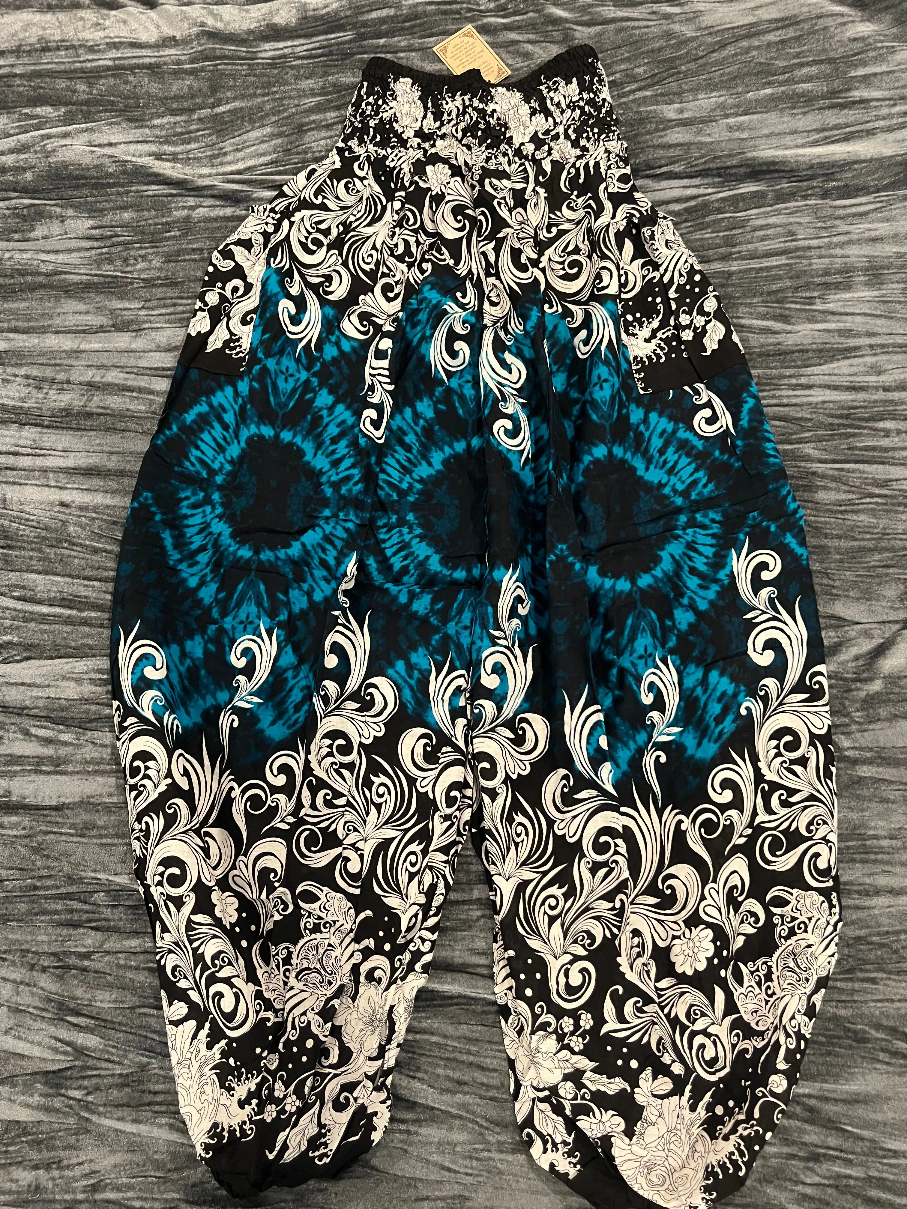 Product image for Black and Blue Patterned Bottoms One size S-L By Kathmandu