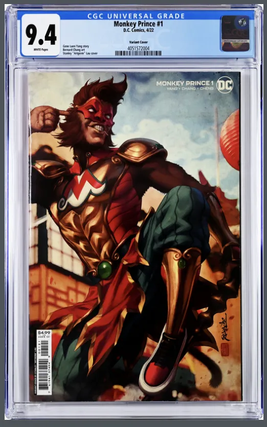 Product image for  Monkey Prince 1 Artgerm Lau Variant Cover 9.4 CGC