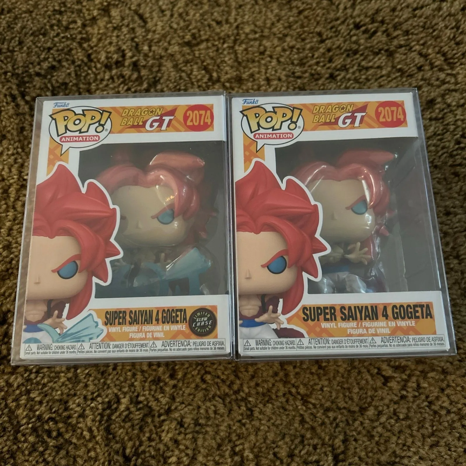 Product image for 0. Funko POP! Bundle: Super Saiyan 4 Gogeta - GLOW CHASE & Standard | 2 POPs