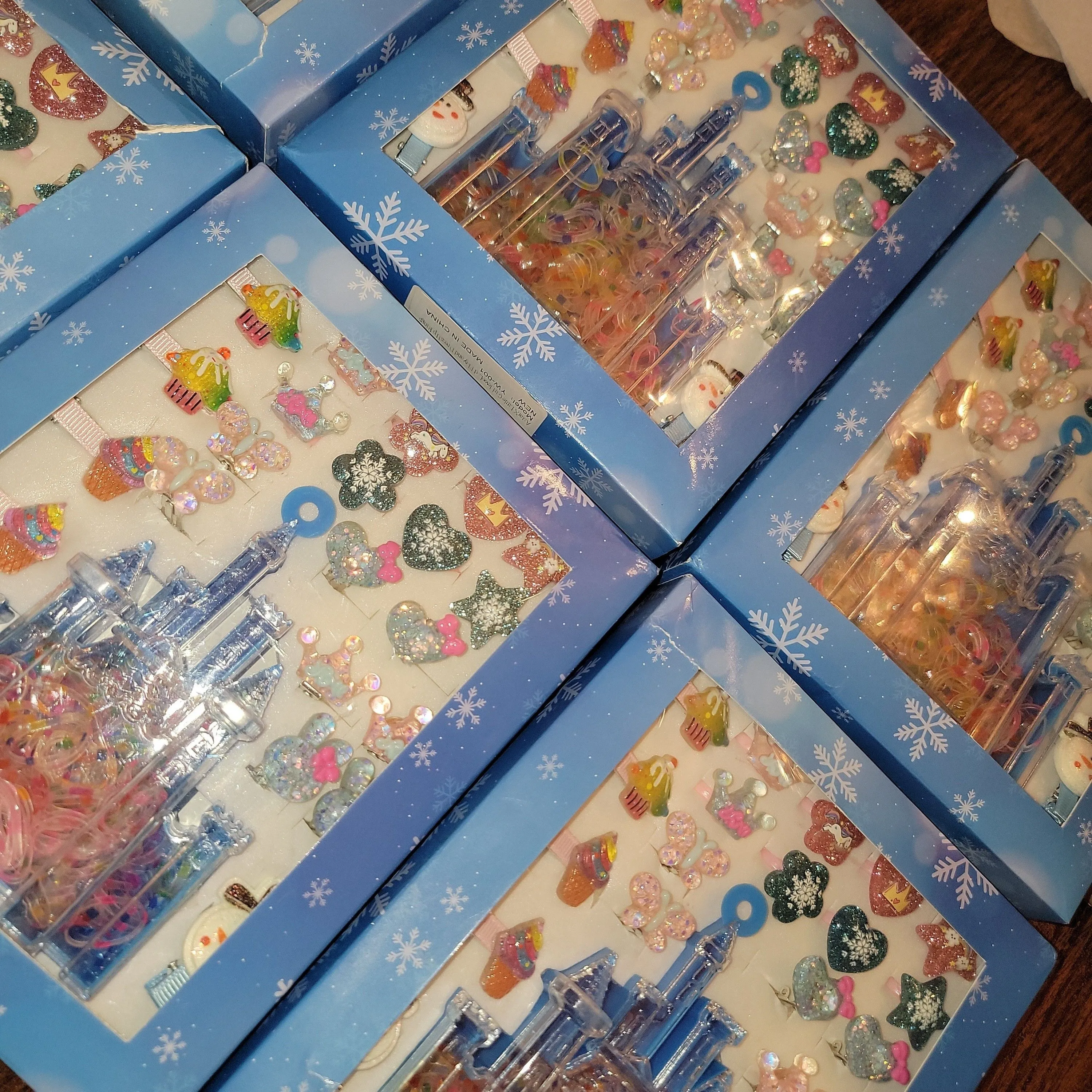 Product image for 4) 2 boxes of 23+pcs Kids hair accessories
