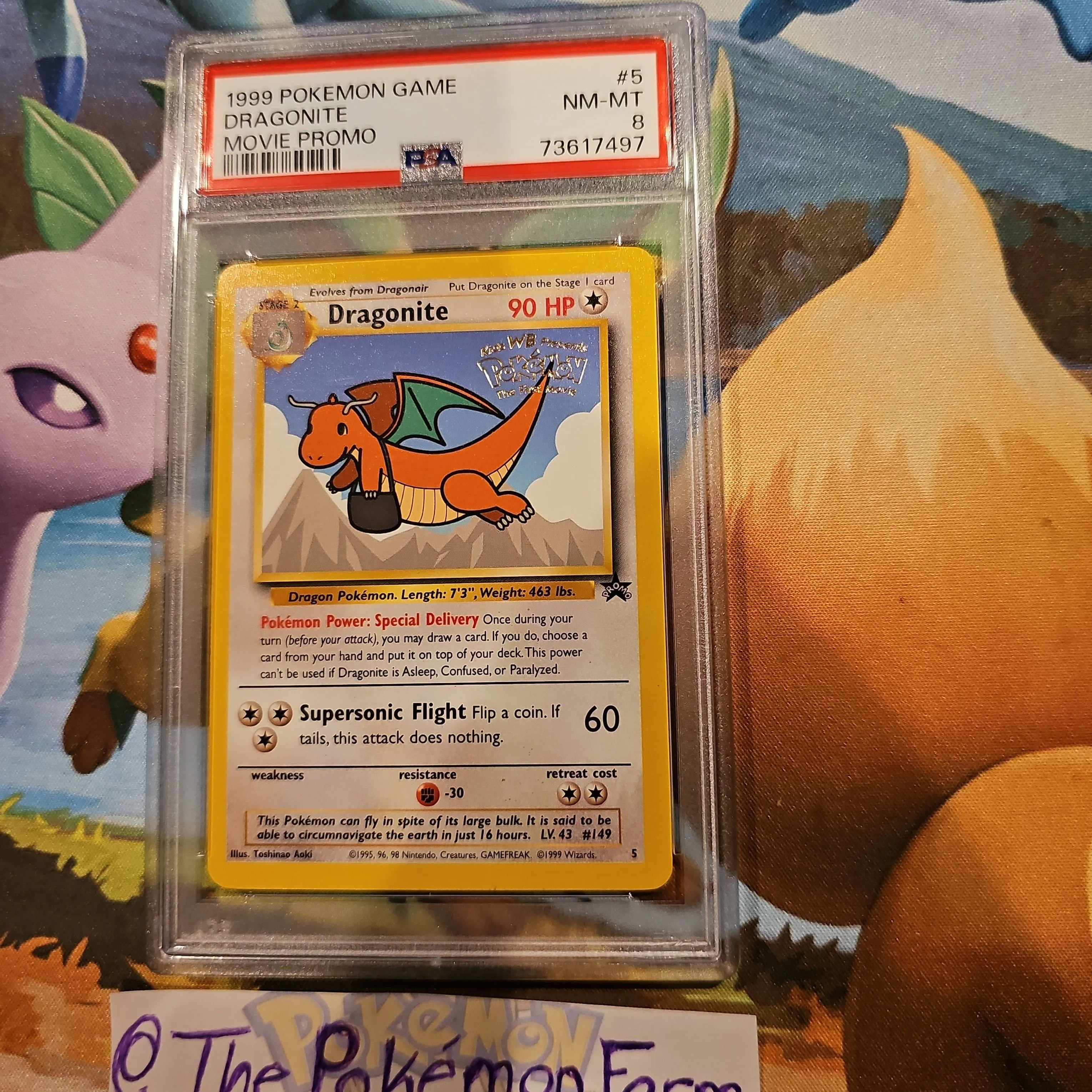 dragonite pokemon card first movie SEALED WB Dragonite Movie Black Star Promo Set #5