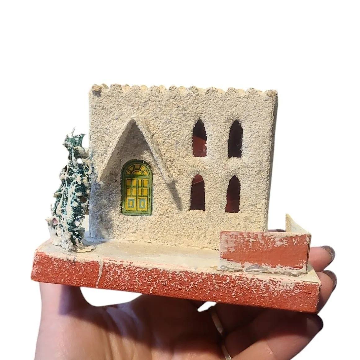 Product image for putz Spanish villa house