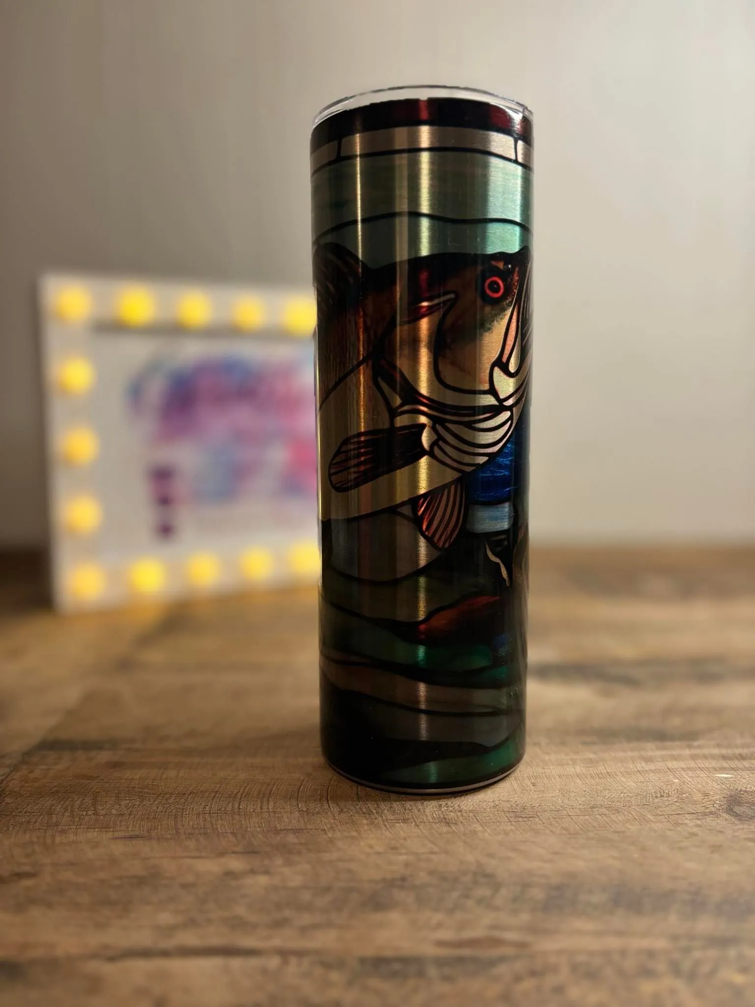 Product image for Bass Handmade "Stained Glass" Stainless Steel 20 oz Tumbler
