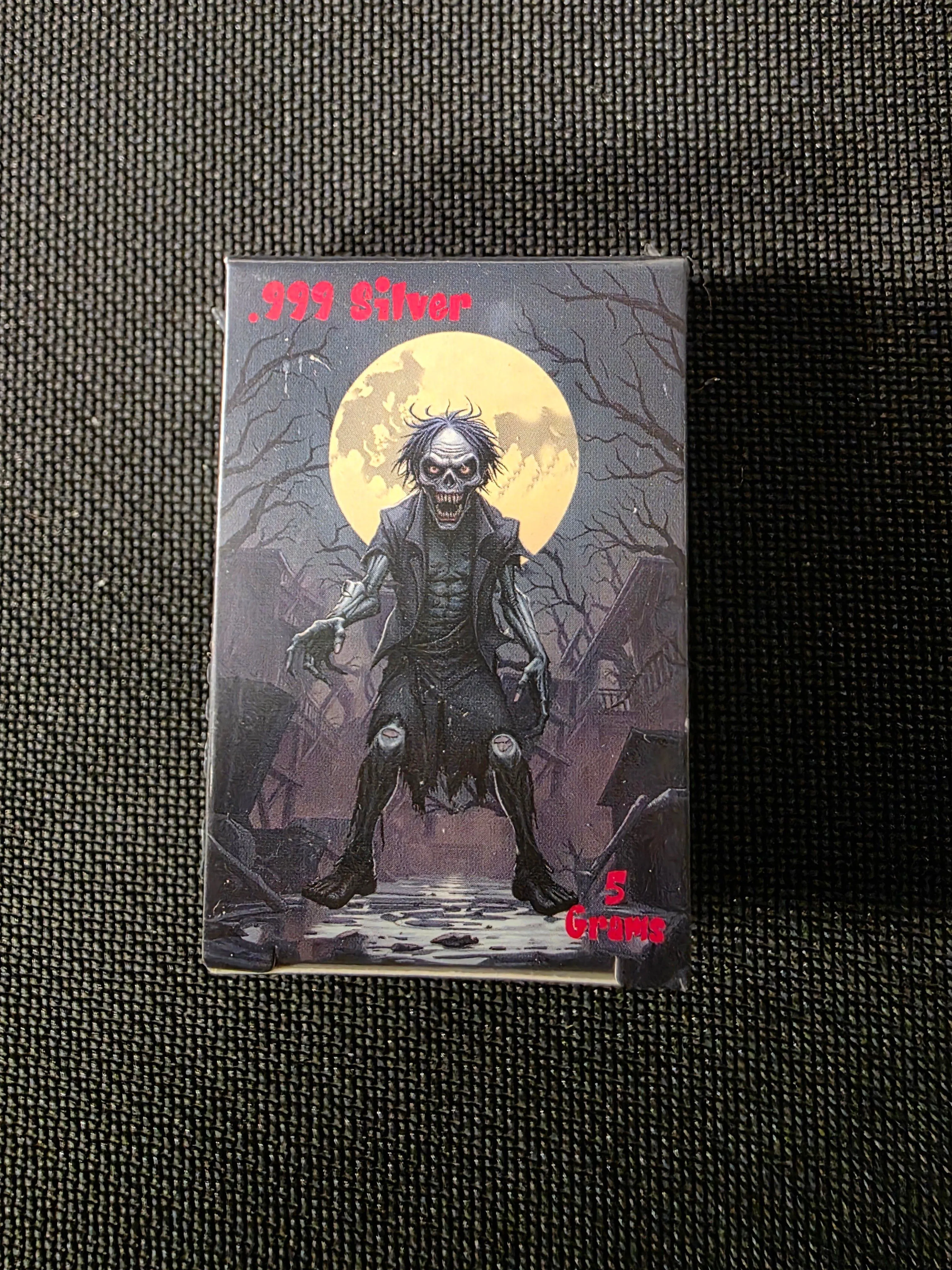Product image for 5g Pan Silver Zombie Limited 3000 Mintage Sealed