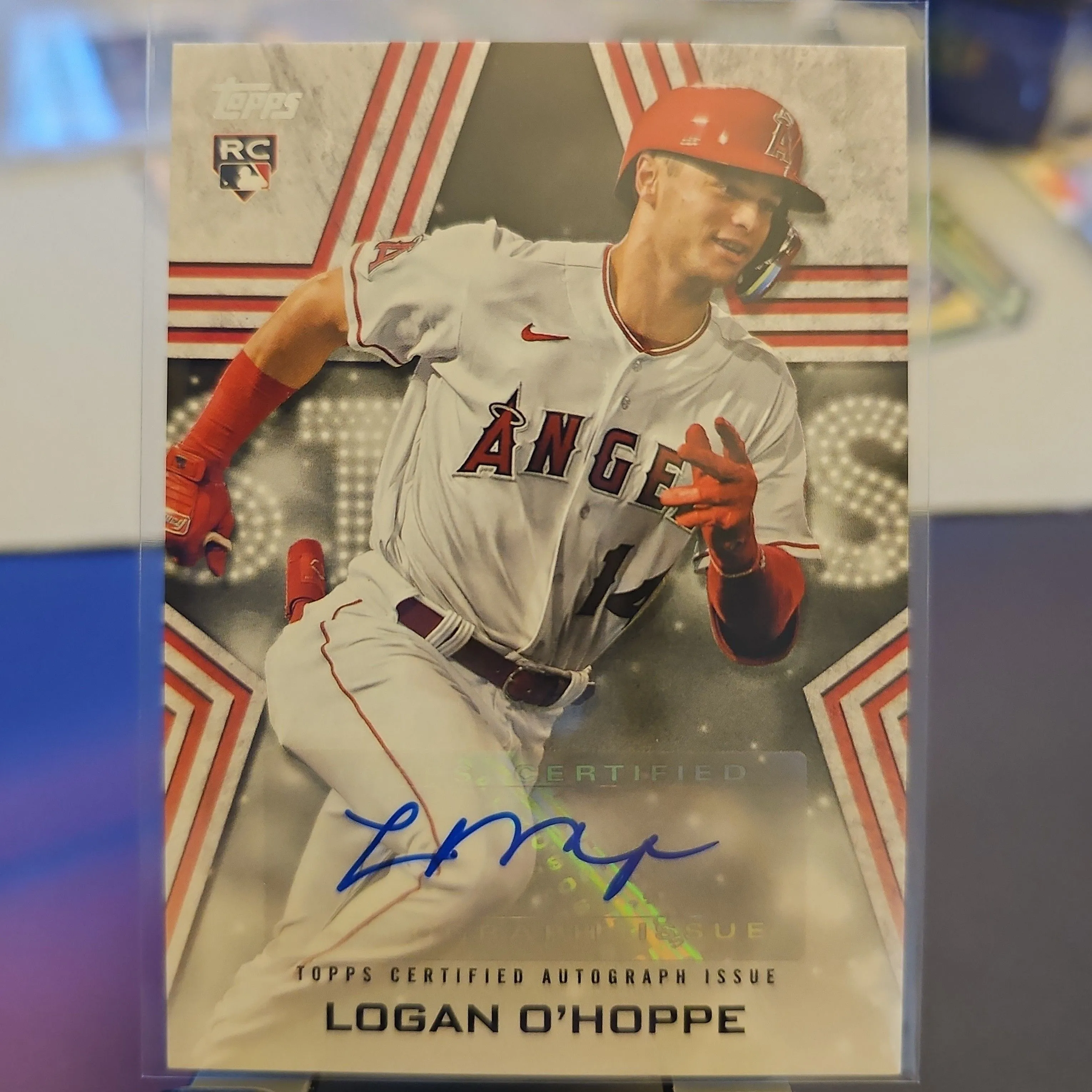 Product image for Logan O'Hoppe - Baseball Stars Auto Card RC 2023 Topps - Angels