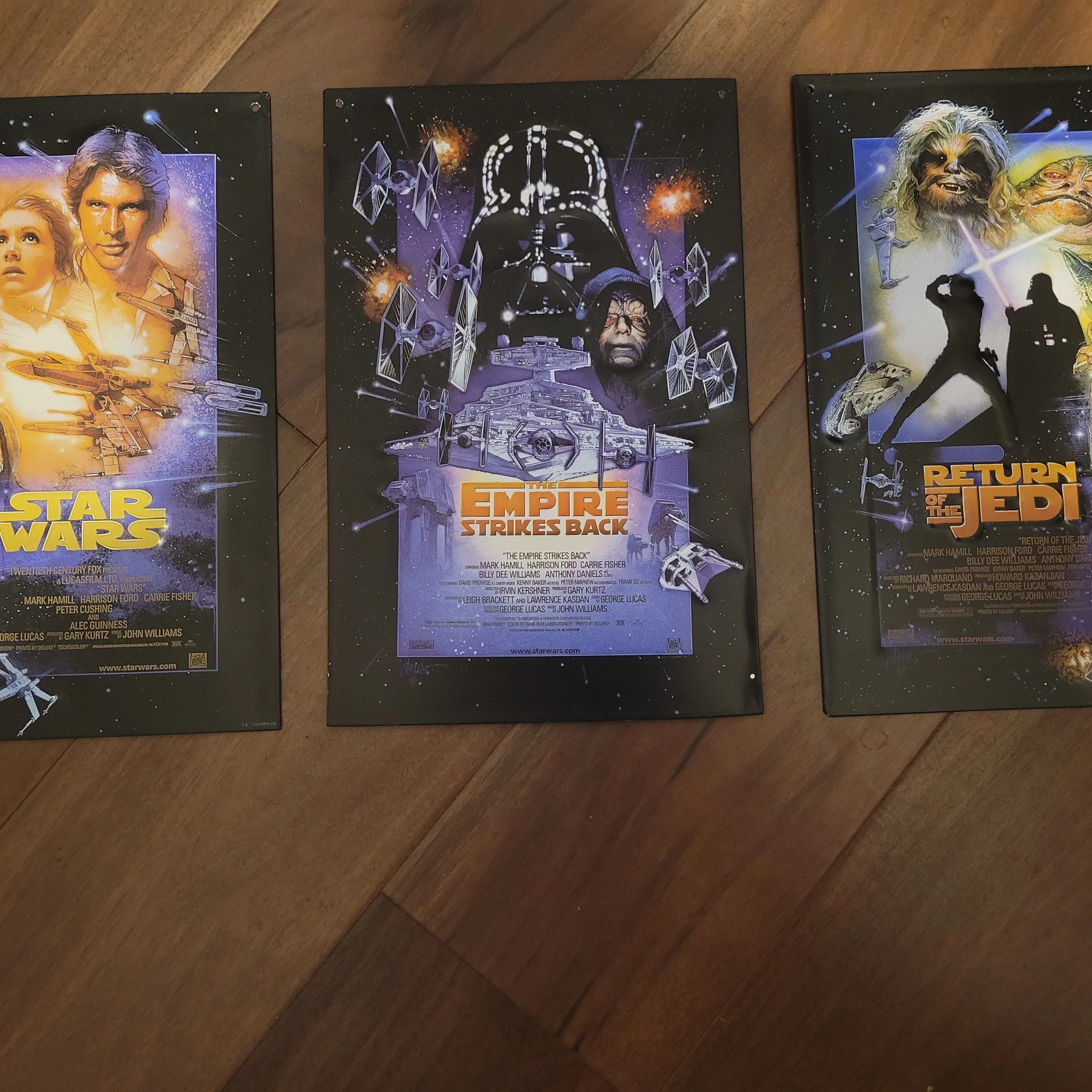 Product image for 3 Star Wars 8.5x13 Metal Sign Set