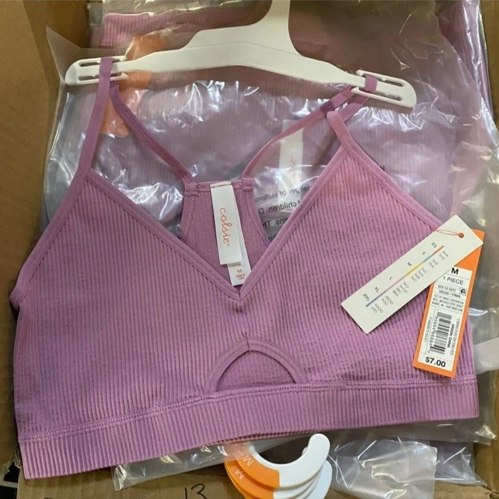 Product image for Colsie Womans Ribbed Comfy Sports Bra Size M