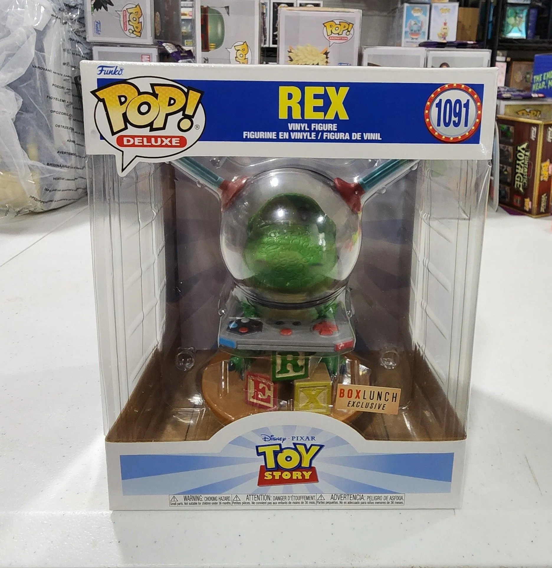 Product image for Funko Pop Deluxe Toy Story Rex Box Lunch Exclusive # 1091
