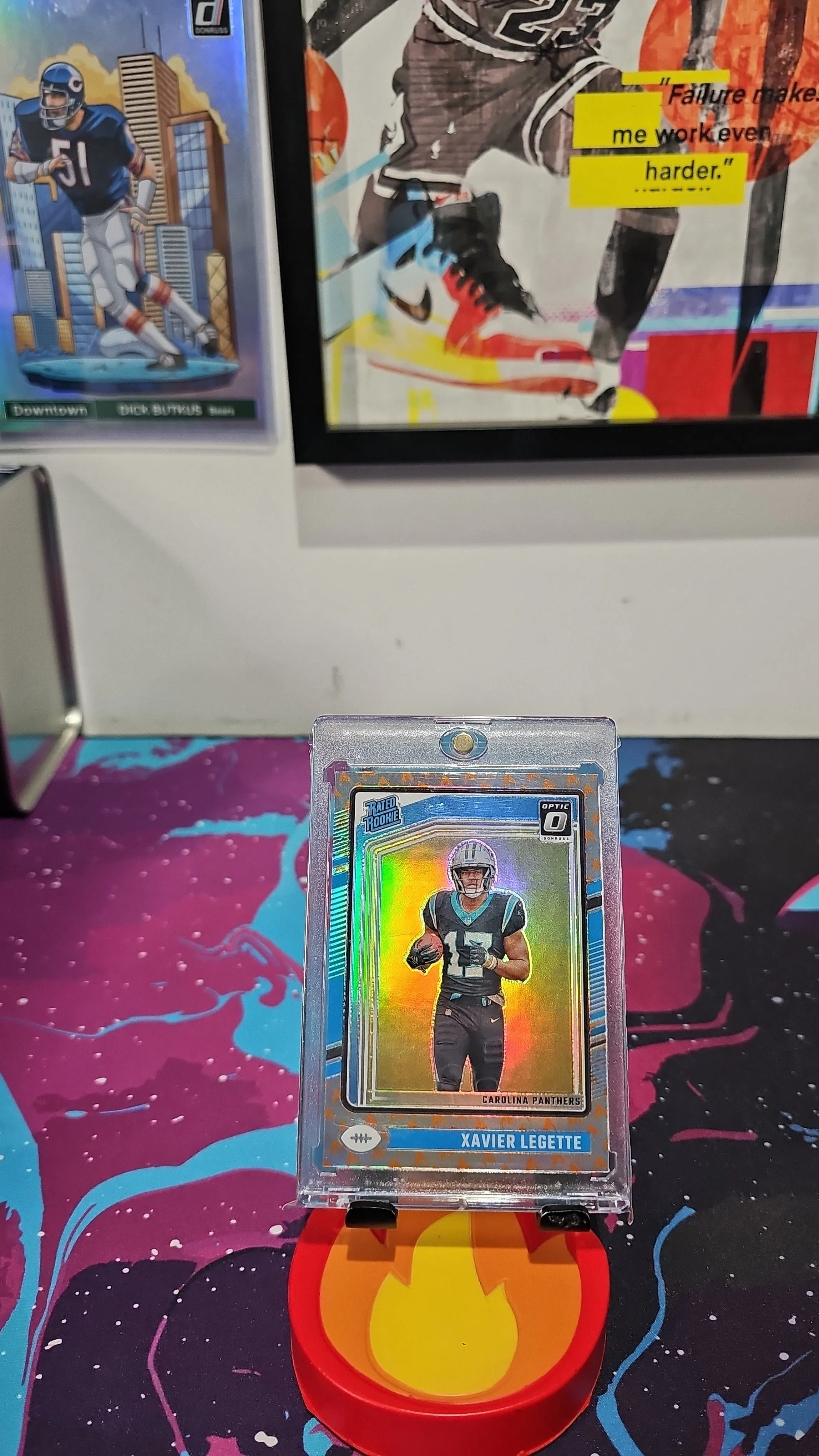 Product image for Xavier Legette 2024 Panini Donruss Optic SSP Fire Emoji #299