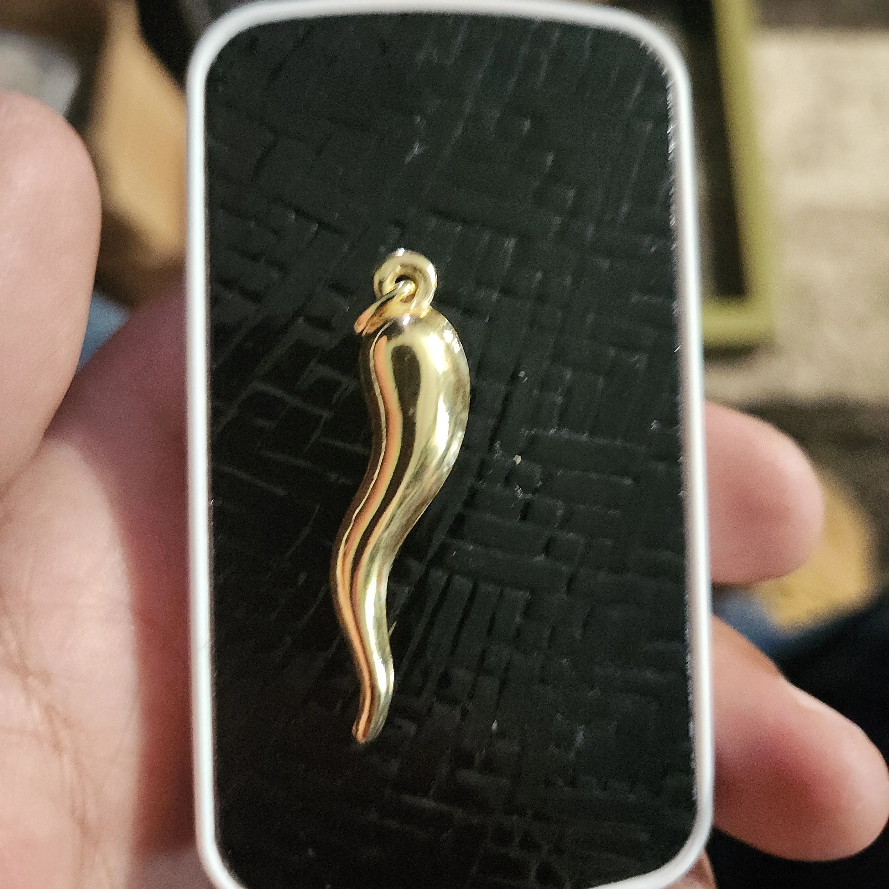 Product image for Golden Italian Horn (14k over .925)