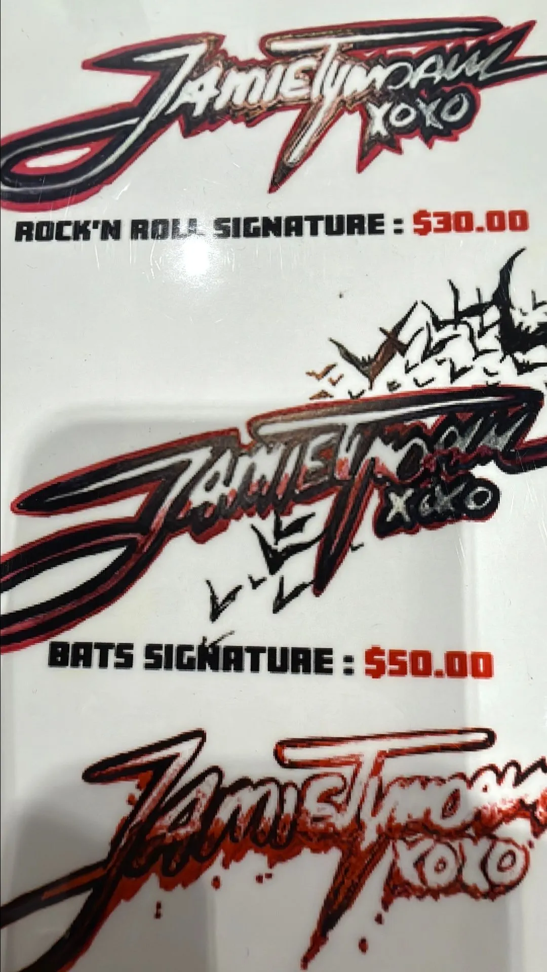 Product image for bat's signature