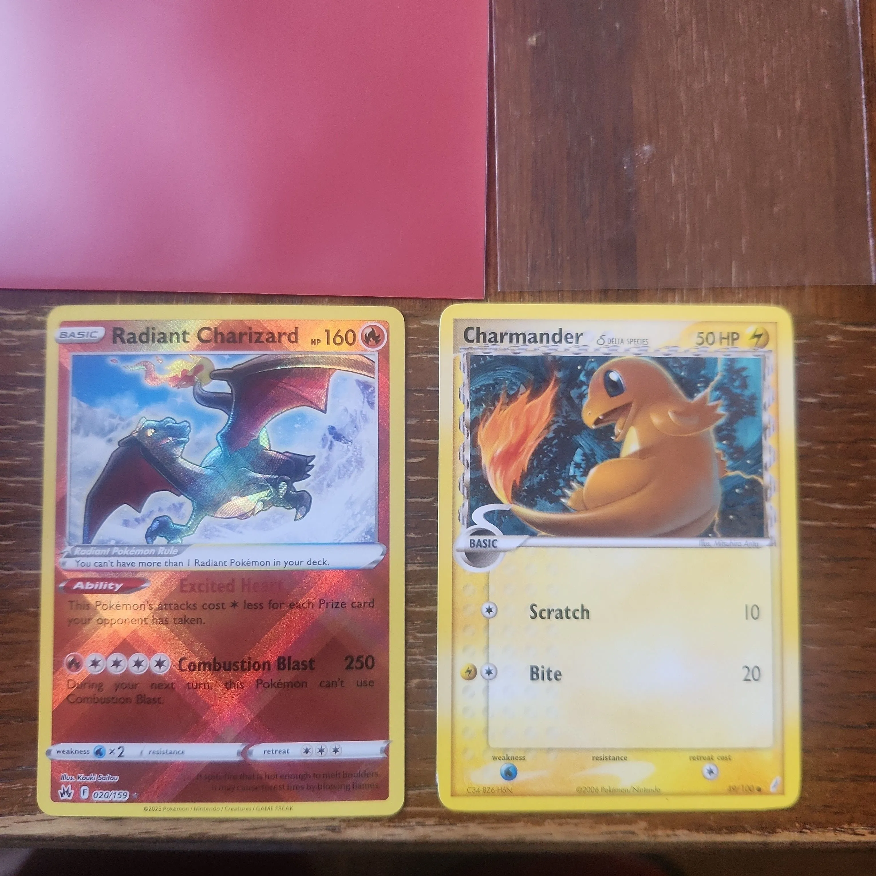 Product image for delta species charmander/ radiant zard