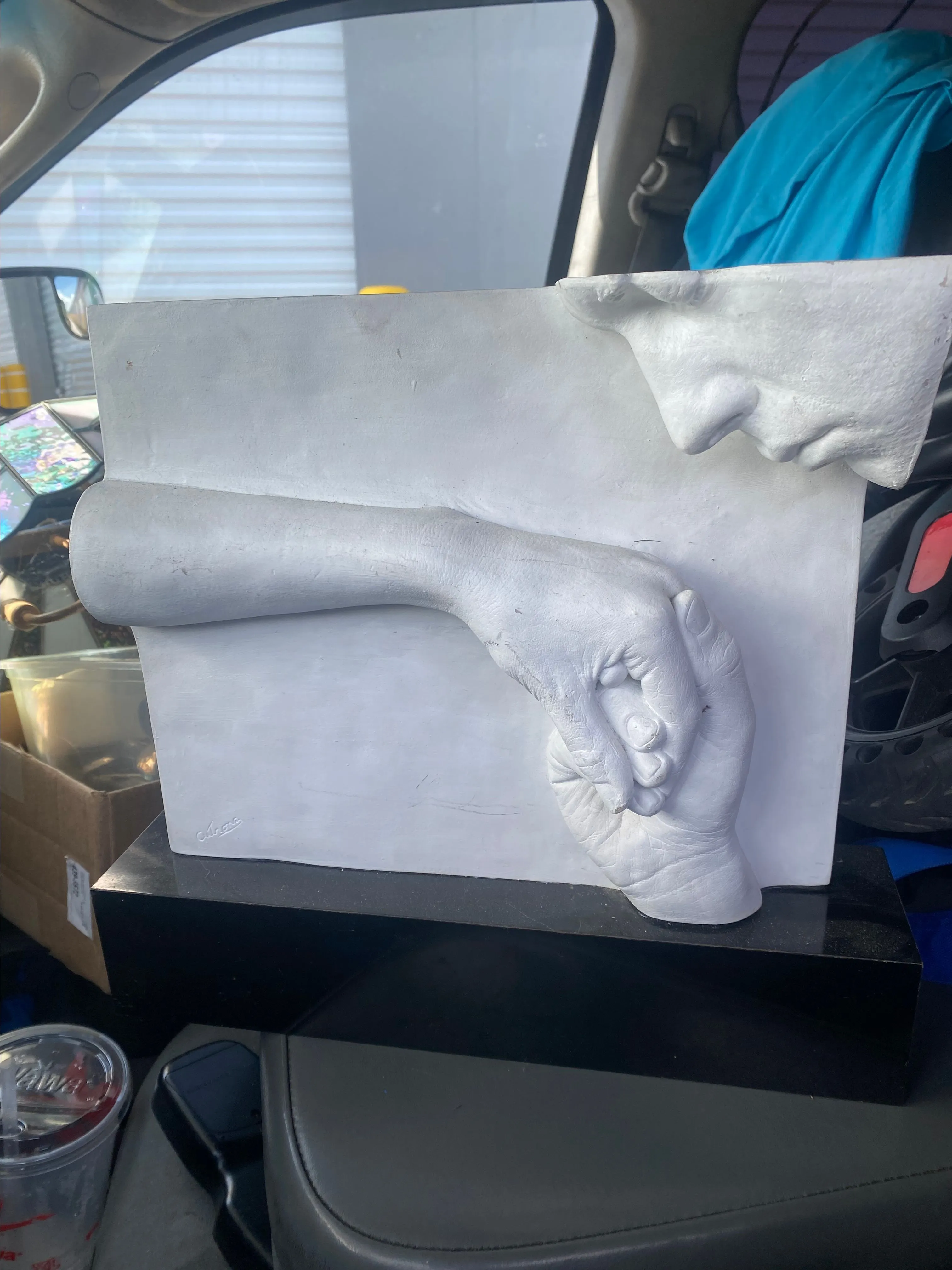 Product image for John Cutrone goodnight kiss sculpture 1983 excellent condition