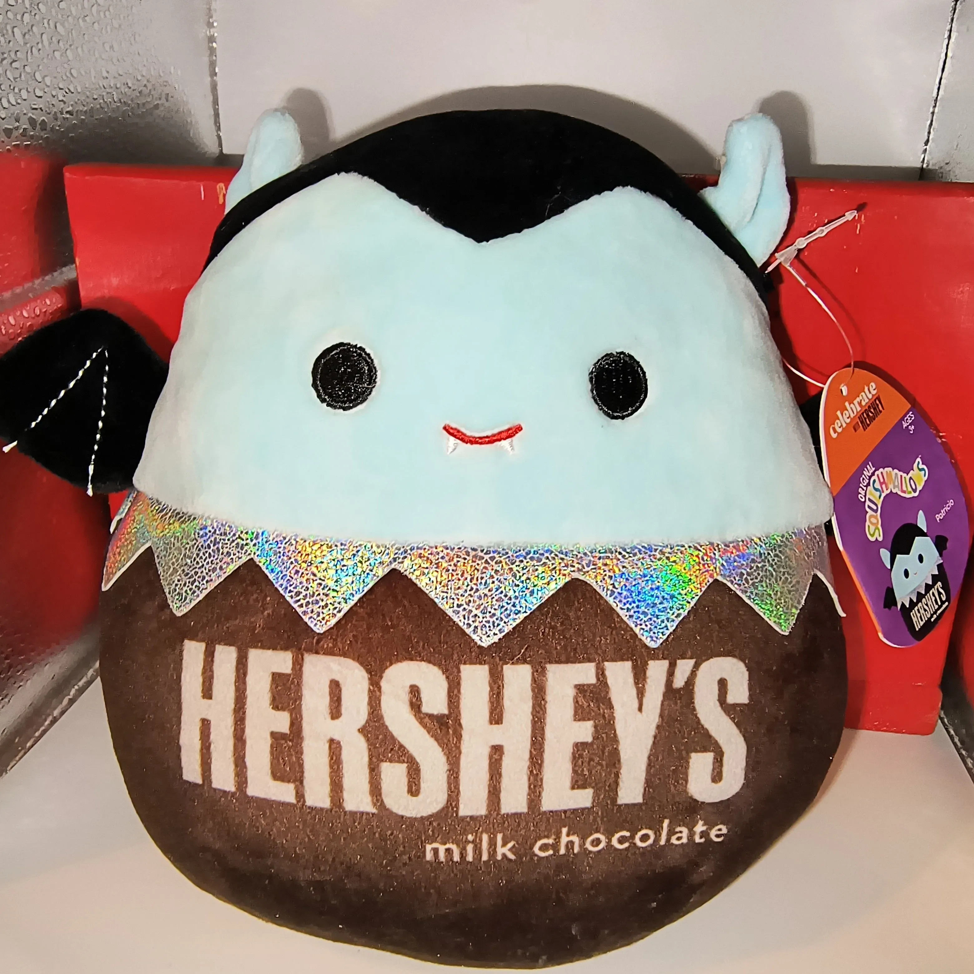 Product image for Squishmallows Patricio The Vampire Bat 8” Hershey’s Milk Chocolate Plush