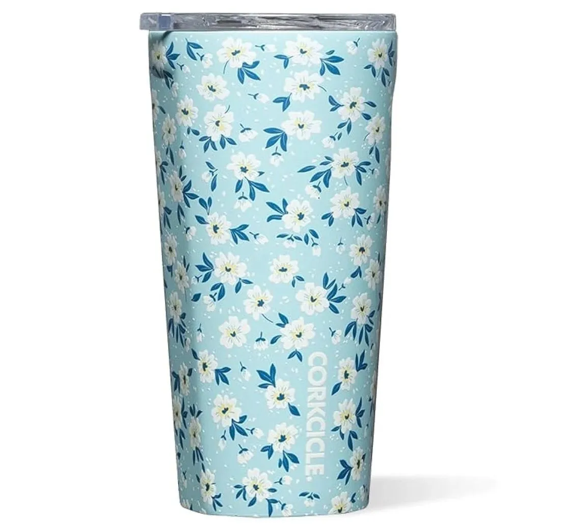 Product image for NEW Corkcicle Classic 16 oz Tumble - DITSY (Blue Floral)