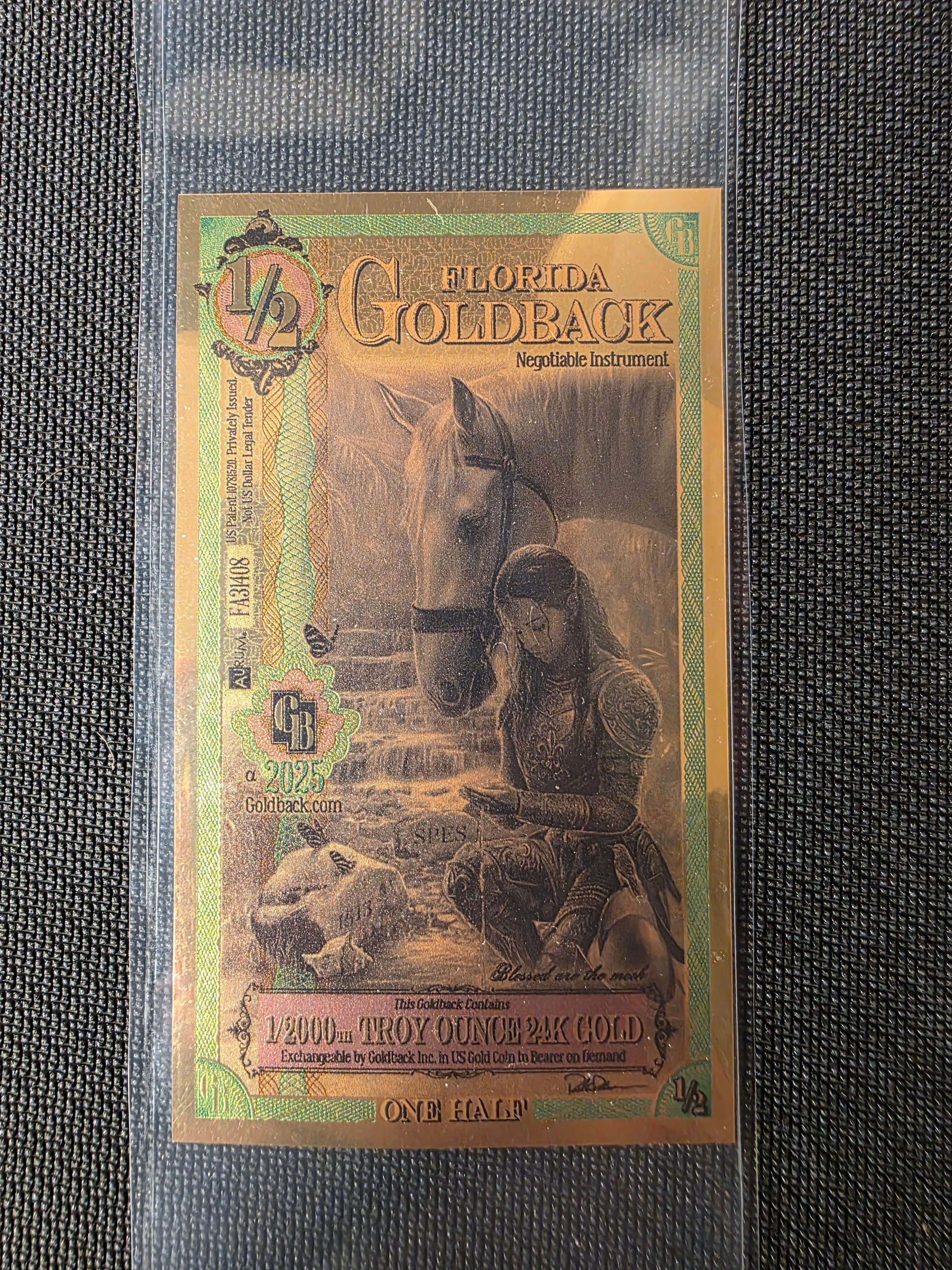 Product image for 1/2 Florida Goldback