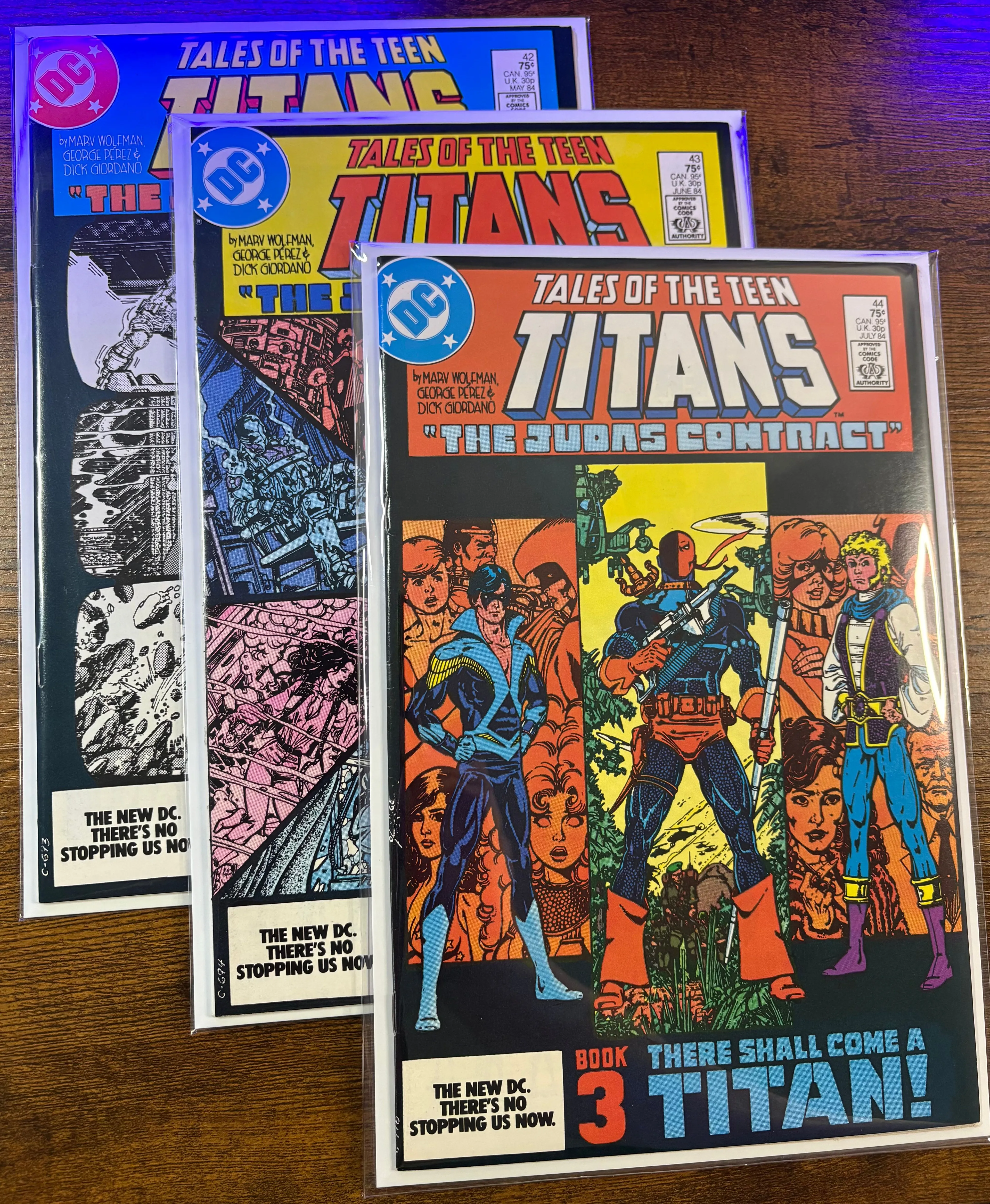 Product image for Tales of the Teen Titans #42,43,44 Bundle (1984) 1st Nightwing, Origin of Deathstroke