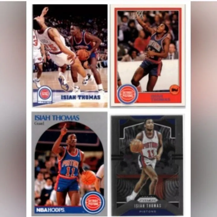 Product image for Isiah Thomas 🏀 NBA Basketball Trading Cards Lot 🔥 Detroit Pistons