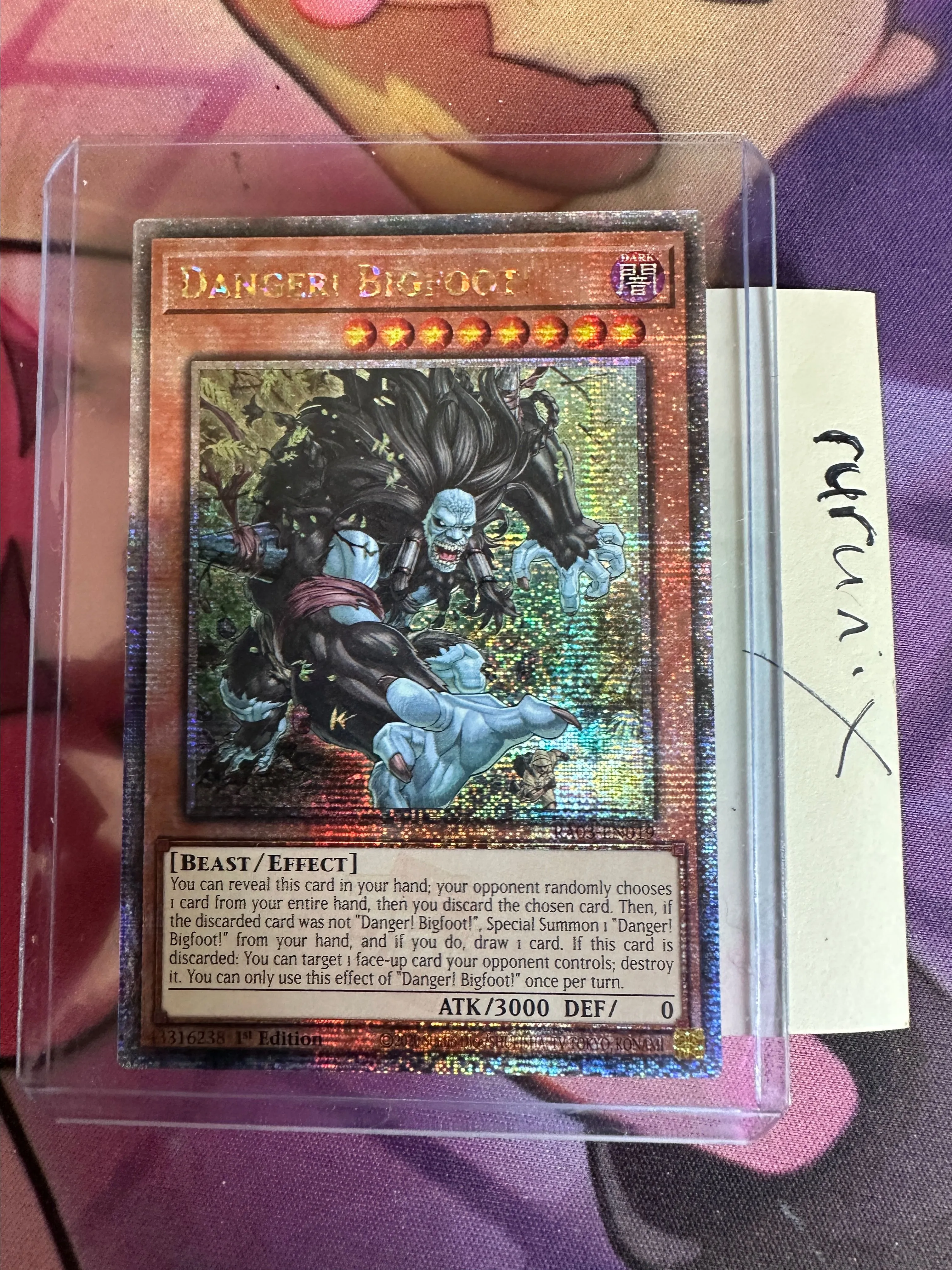 near mint yugioh cards Yugioh Supernatural Danger Zone BODE-EN067 Super Rare 1st Edition Near main image 1