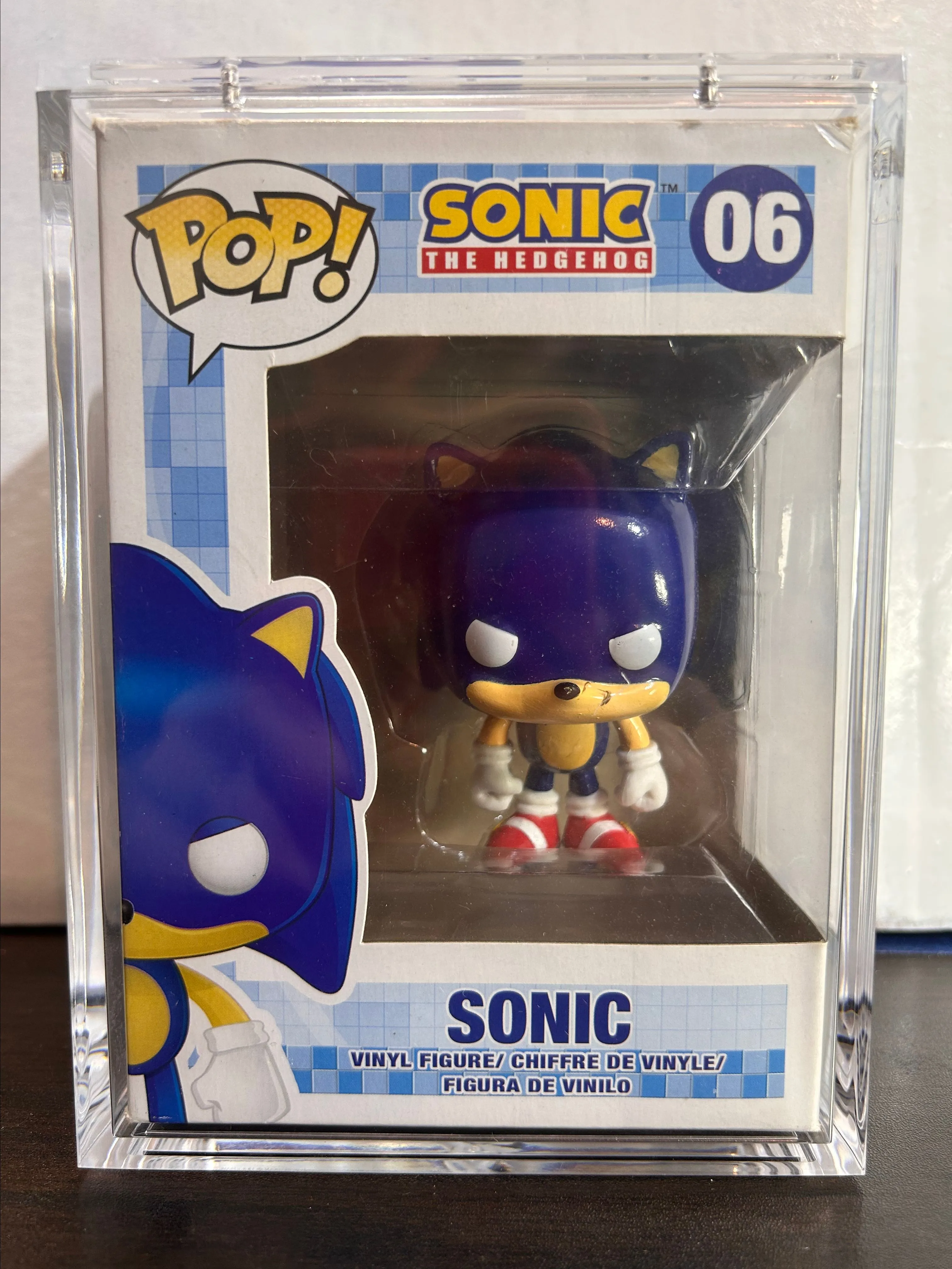 Product image for Sonic the Hedgehog OG Rare Vaulted Funko Pop 06 in Pop Shield Armor