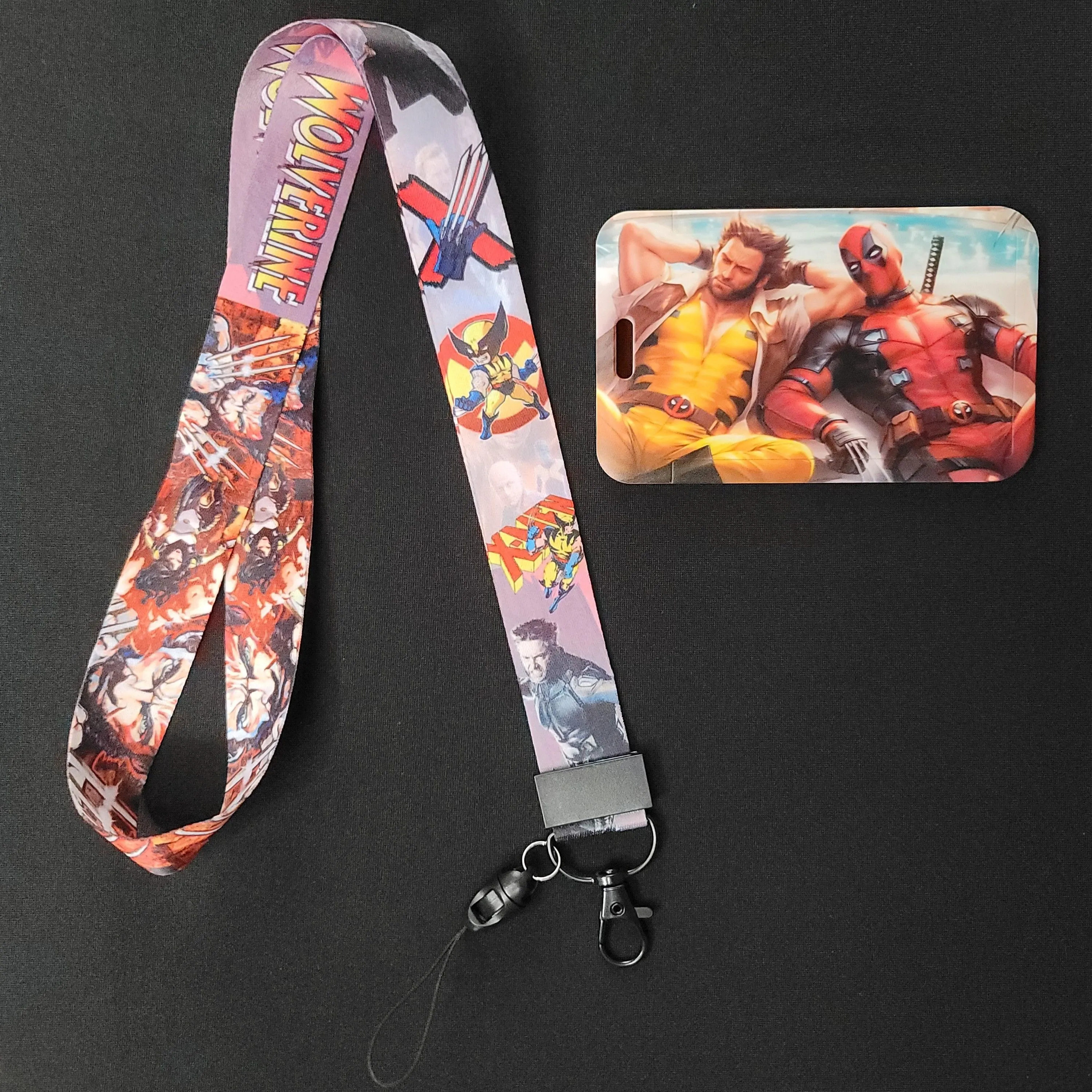 Product image for Wolverine and Deadpool ID Cardholder and Lanyard Set 