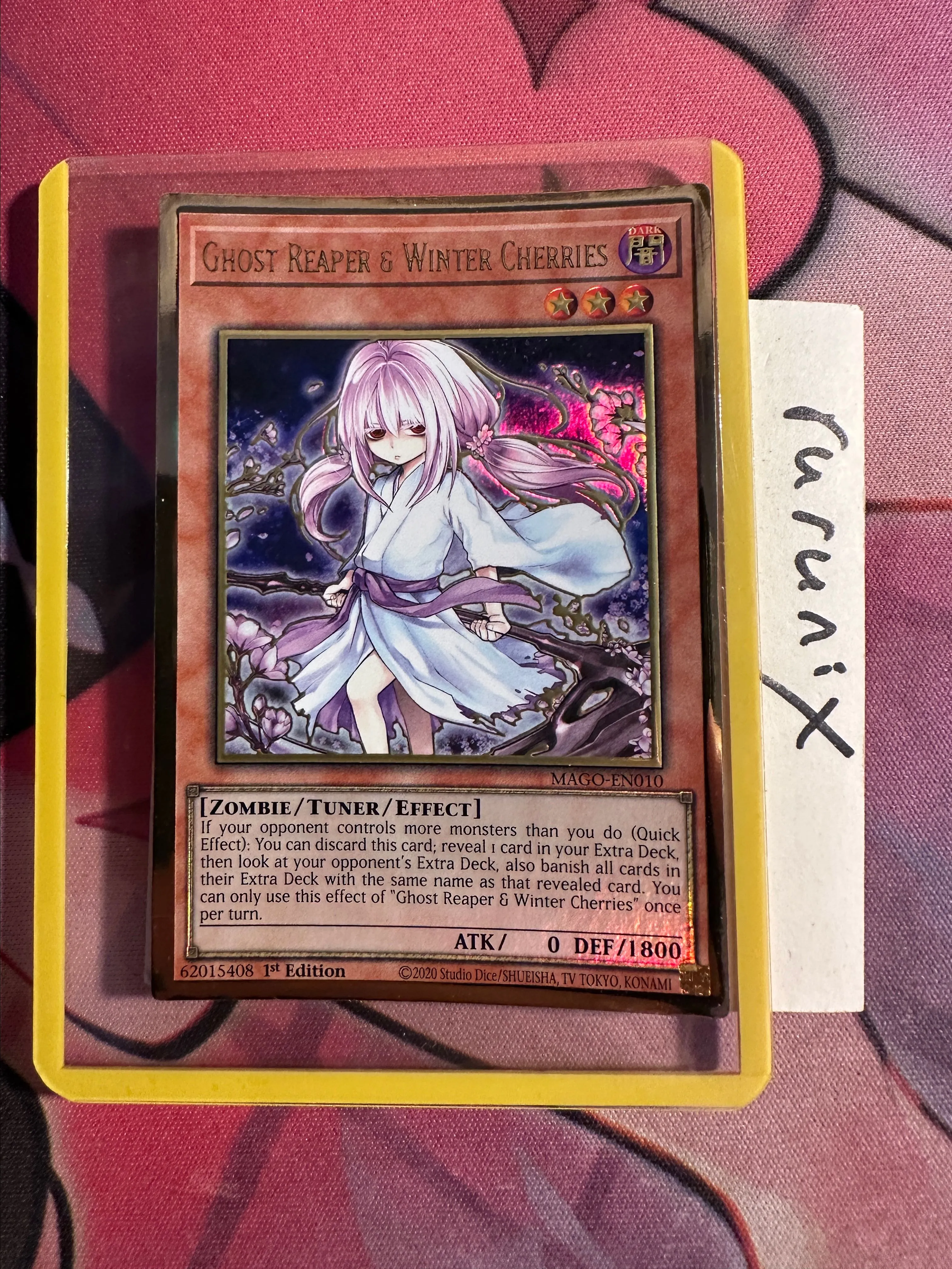 Yugioh Ghost Reaper & Winter Cherries Alternate Art MAGO-EN010 Premium Gold  Rare - Maximum Gold (MAGO)  Whatnot: Shop, Sell, Connect