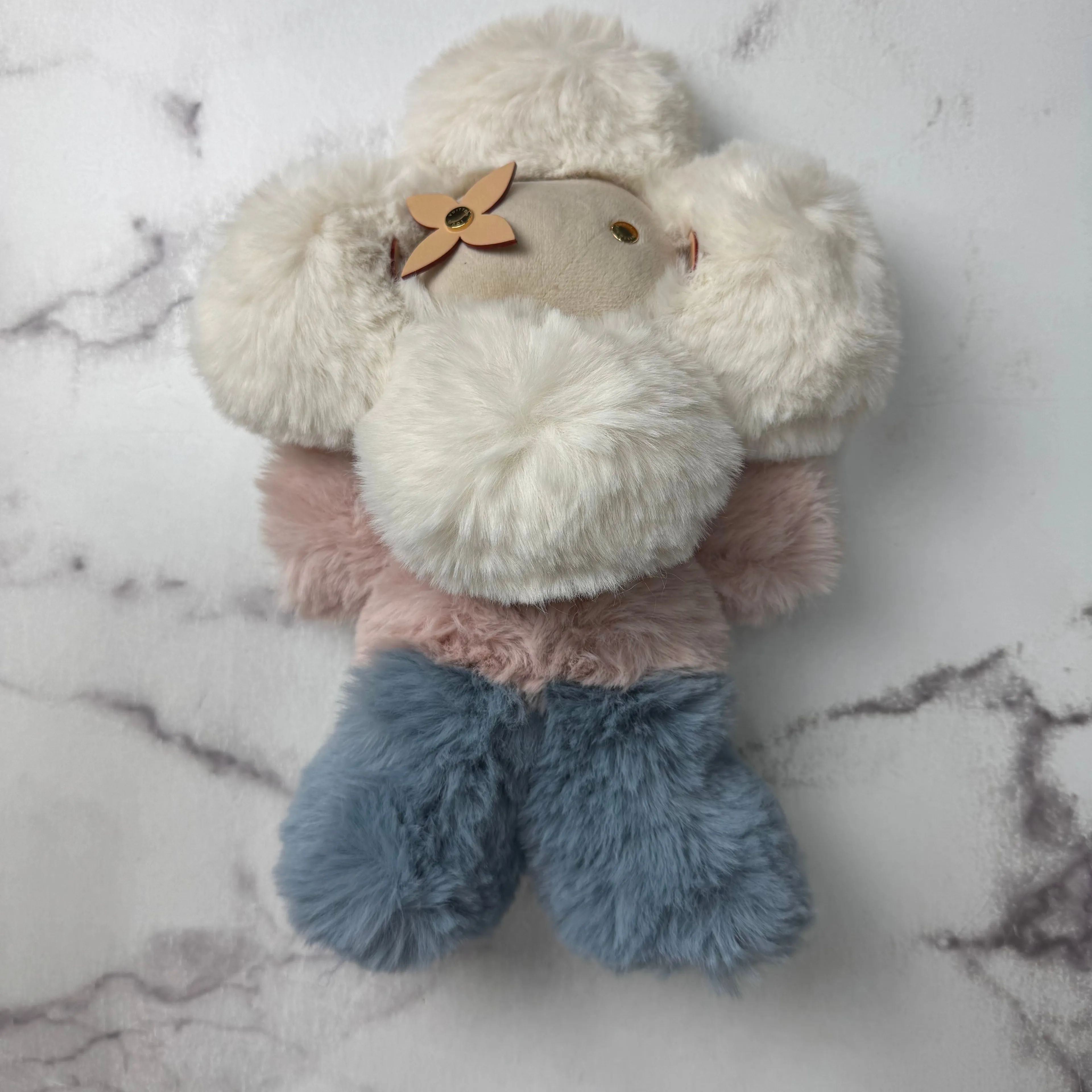 Product image for Louis Vuitton Doudou Vivienne Plush White Pink Leather GI0445