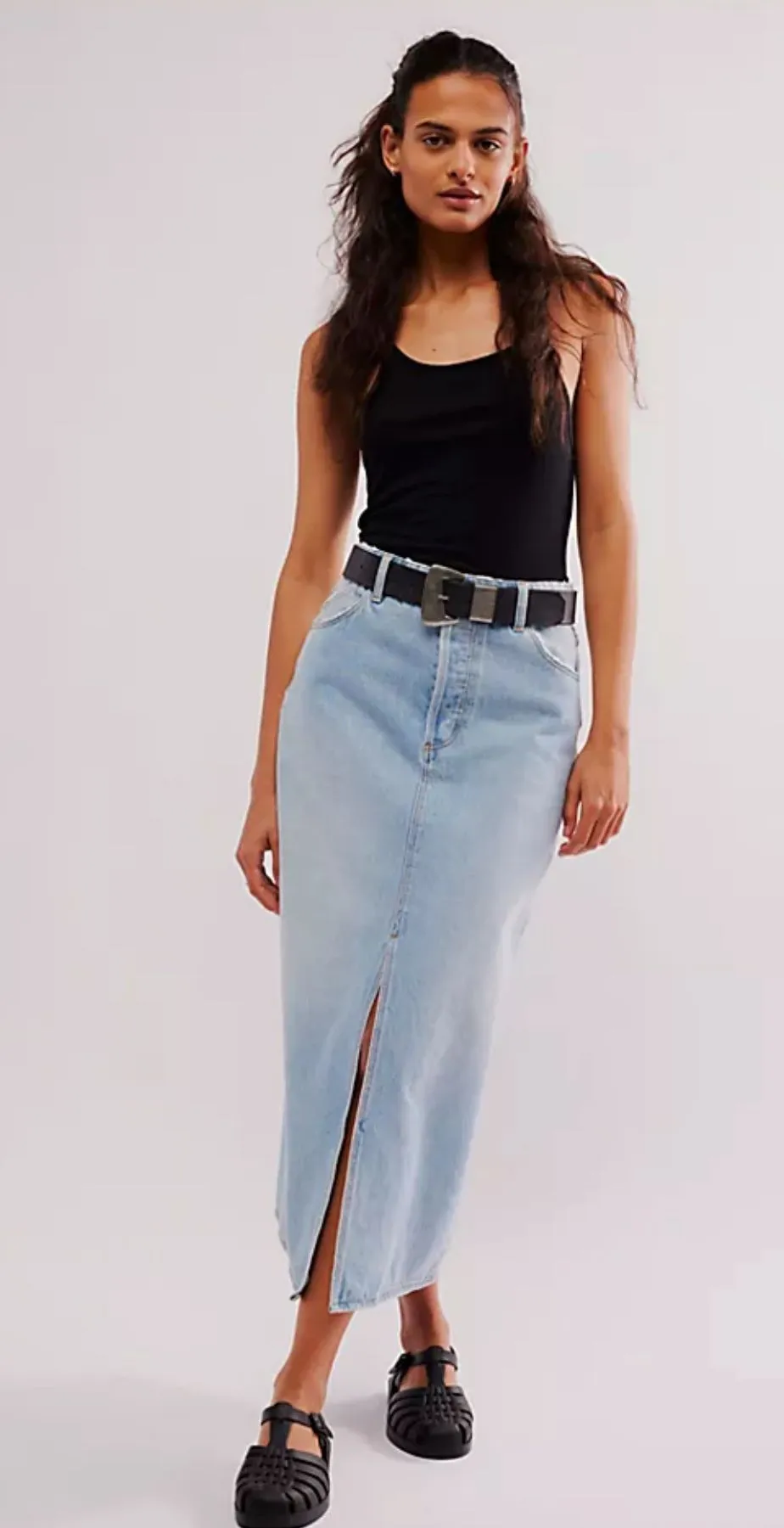 Product image for N. (SIZE 25) NWT ROLLA'S CHICAGO DENIM SKIRT