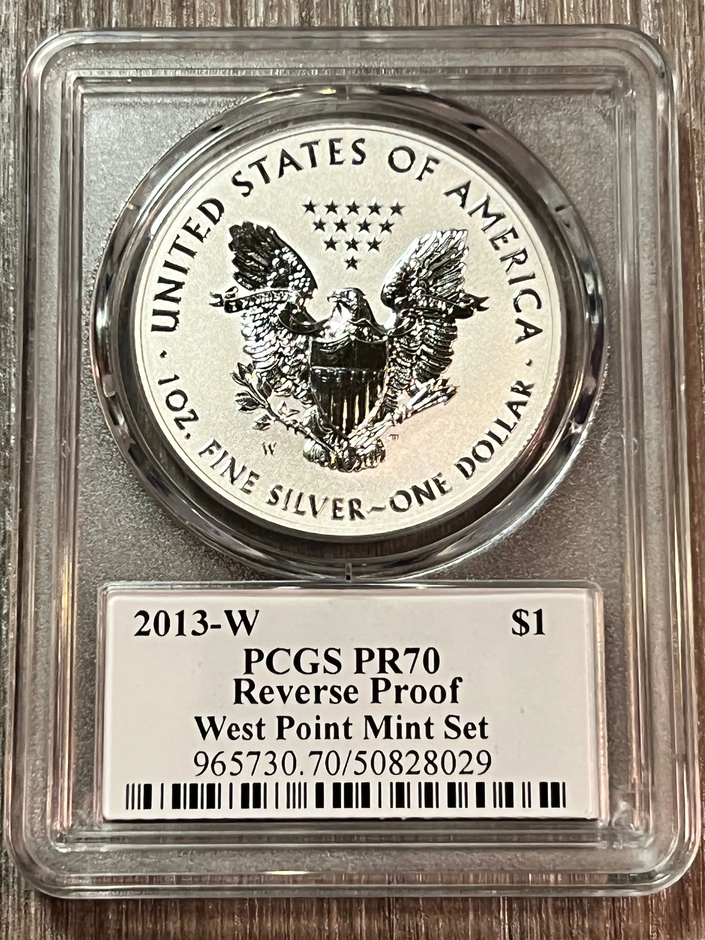 Product image for 2013-W PR70 SILVER Eagle *(1 of 53)* West Point mint set Low Mintage (281,310) ULTRA BREAKS
