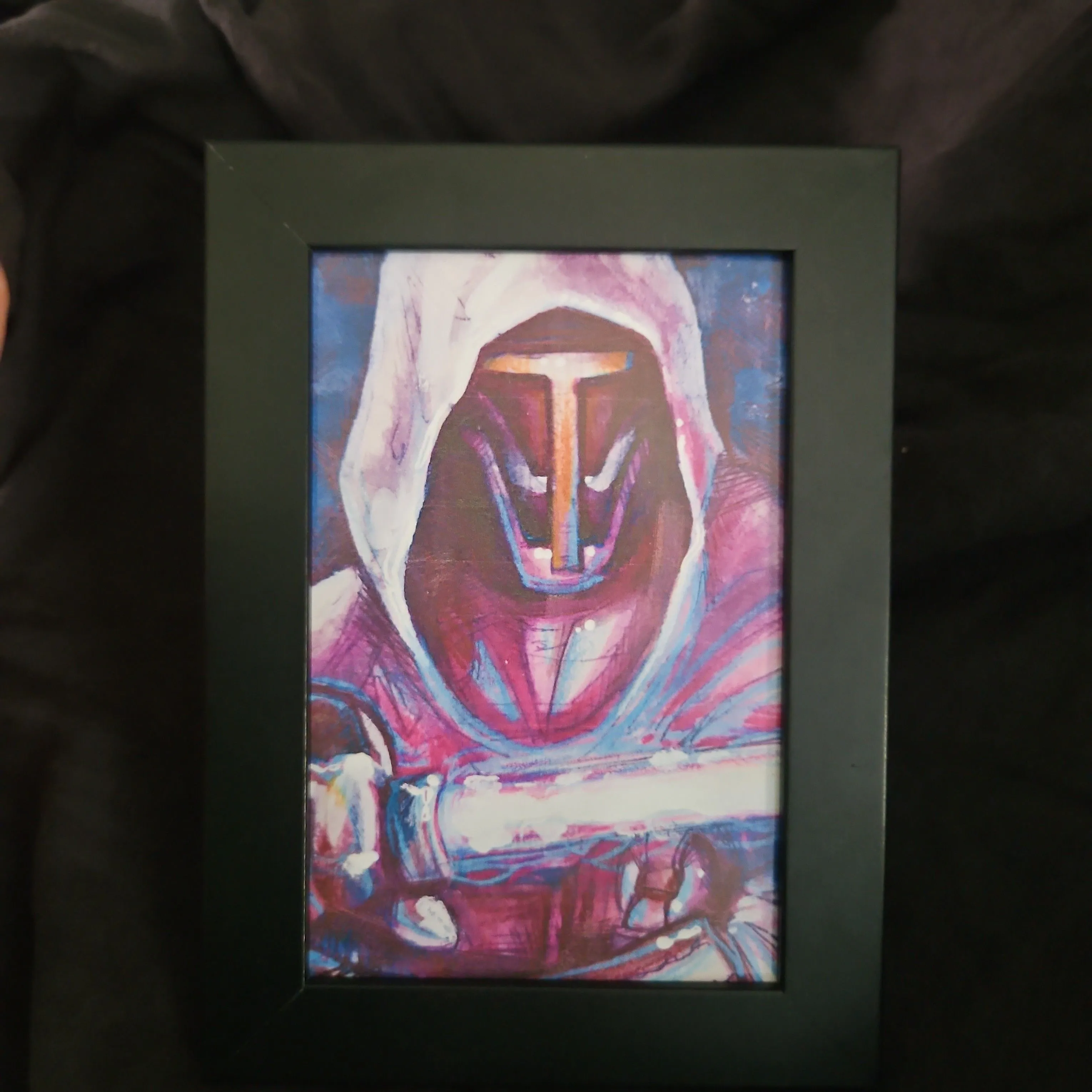 Product image for **PRINT-4×6** "Jedi Revan" & Frame/Stand. "No Fig"