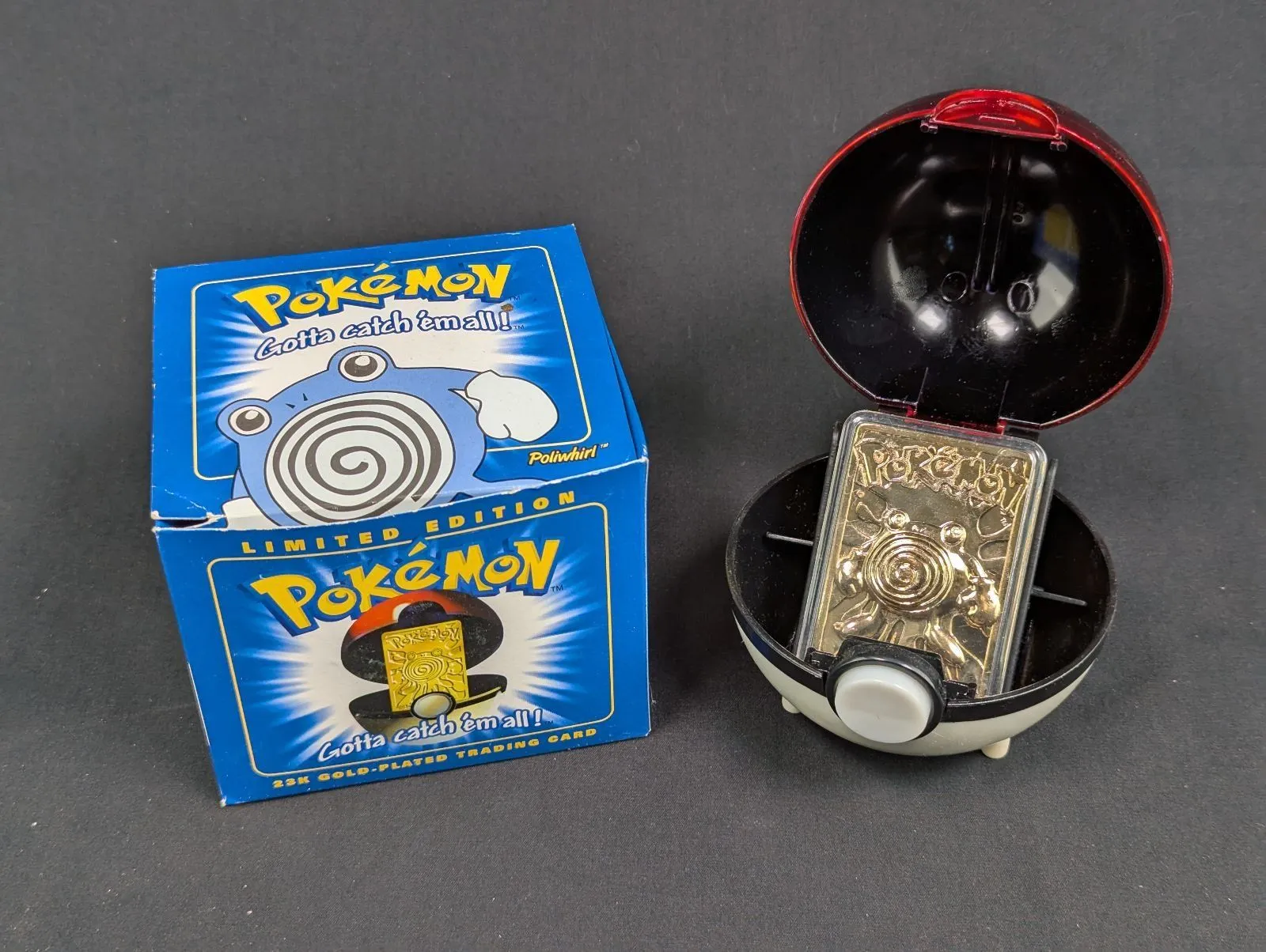 Pokmon Poliwhirl 23K Gold Plated Trading Card - Blue Box Edition   Whatnot: Shop, Sell, Connect