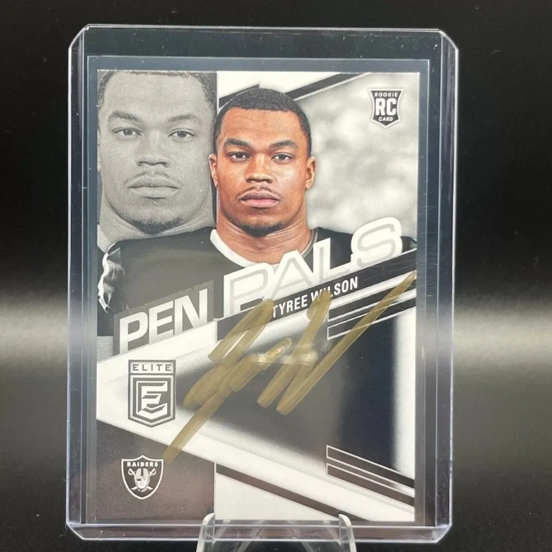 Product image for 2023 Panini Donruss Elite Tyree Wilson Pen Pals Rookie Autograph Gold SP